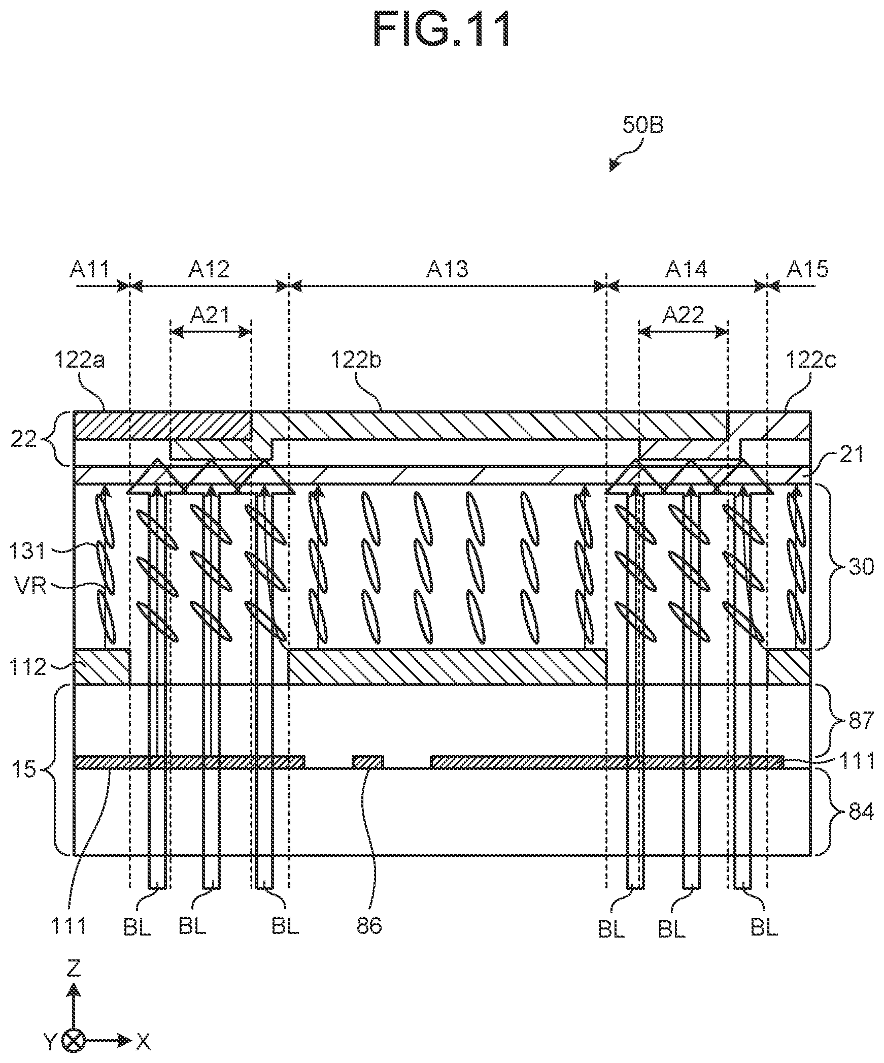 Patent US12174500 Figure 11 – Display device