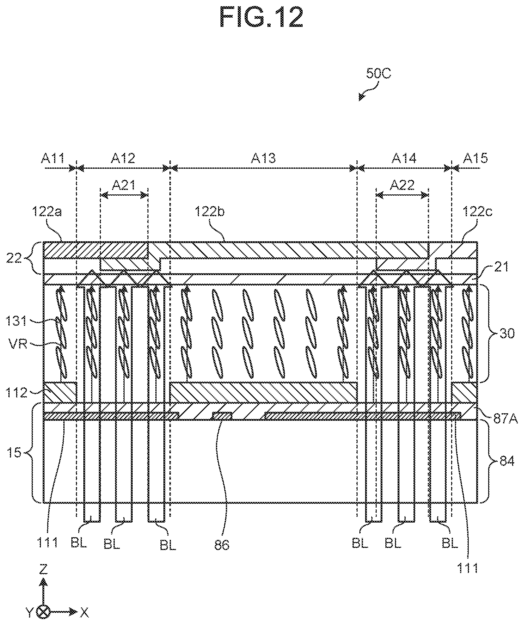 Patent US12174500 Figure 12 – Display device