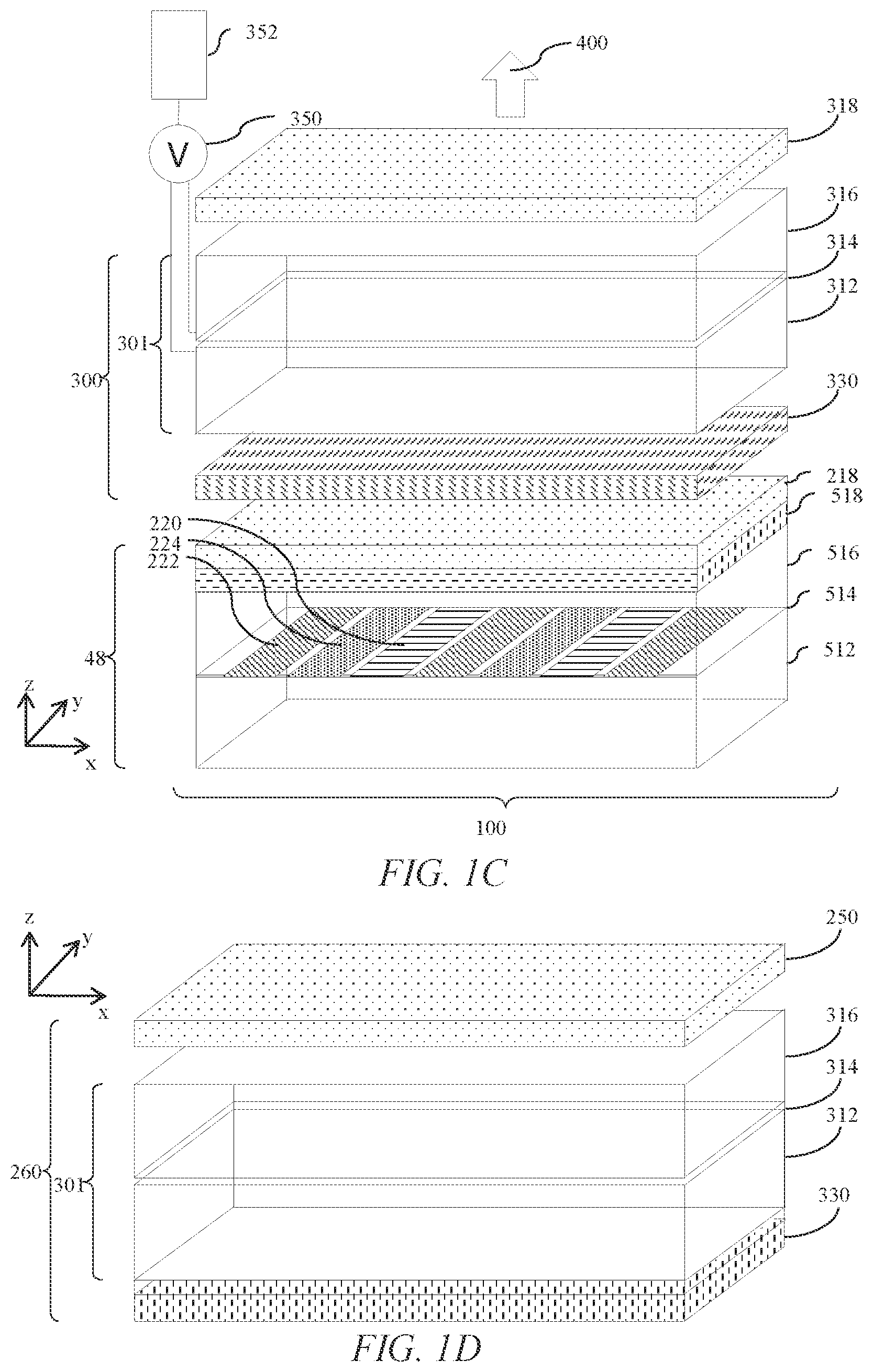 Patent US12174504 Figure 3 – Optical stack for switchable directional display