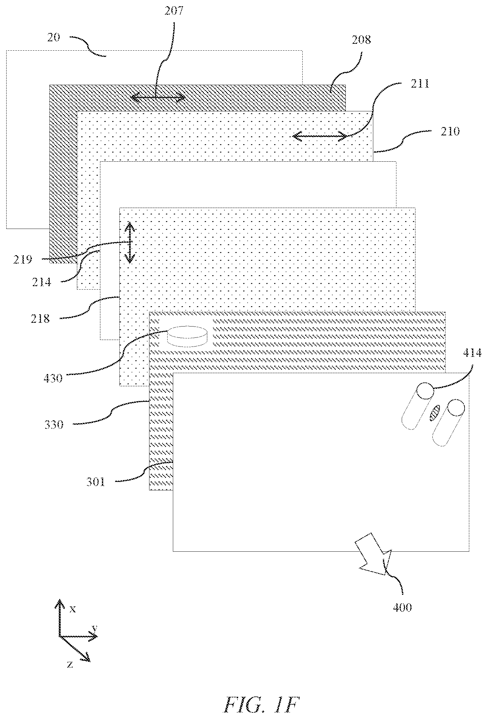 Patent US12174504 Figure 5 – Optical stack for switchable directional display