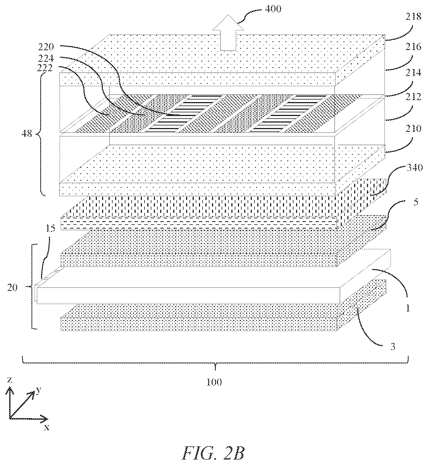 Patent US12174504 Figure 7 – Optical stack for switchable directional display
