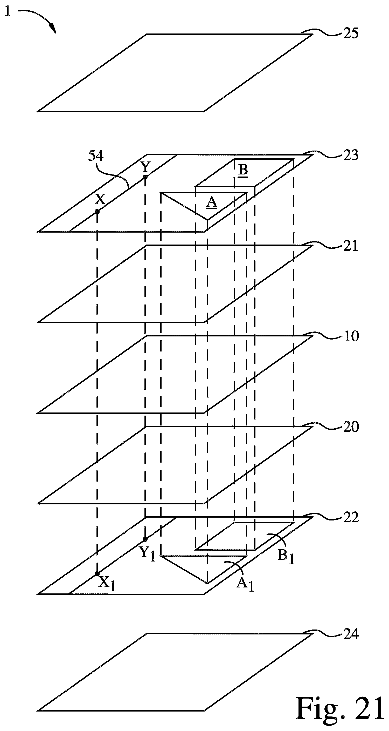 Patent US12174508 Figure 16 – Electrochromic multi-layer devices with spatially coordinated switching