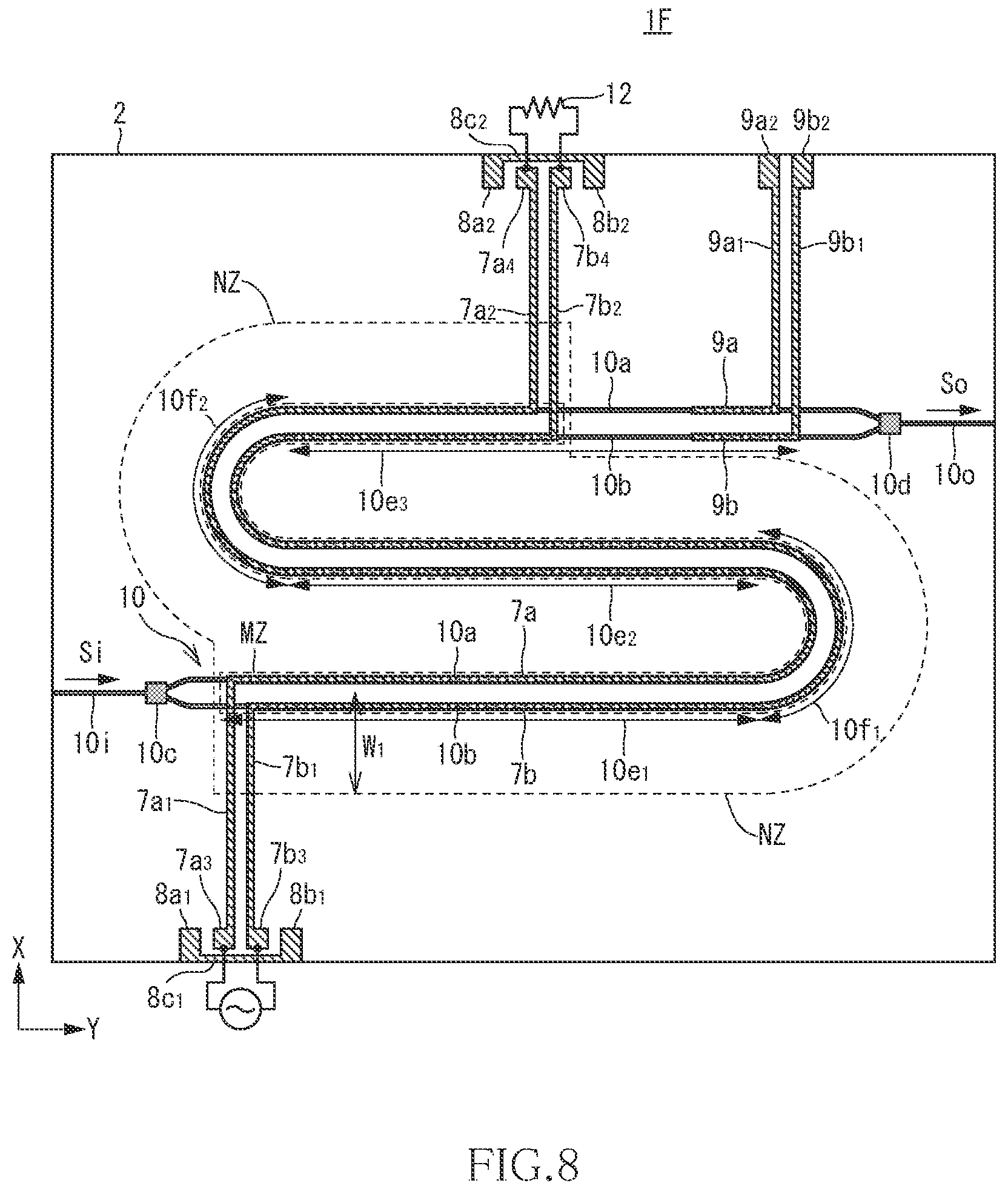 Patent US12174510 Figure 8 – Optical modulation element
