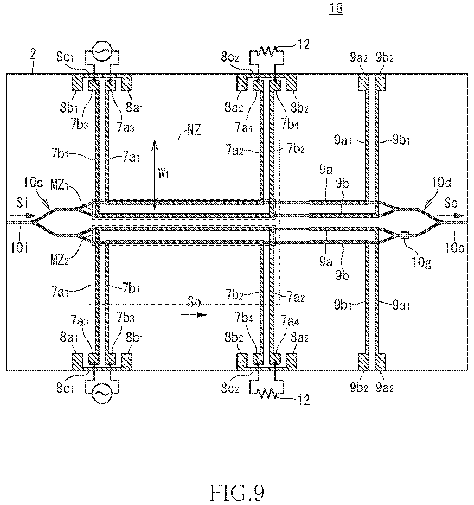 Patent US12174510 Figure 9 – Optical modulation element