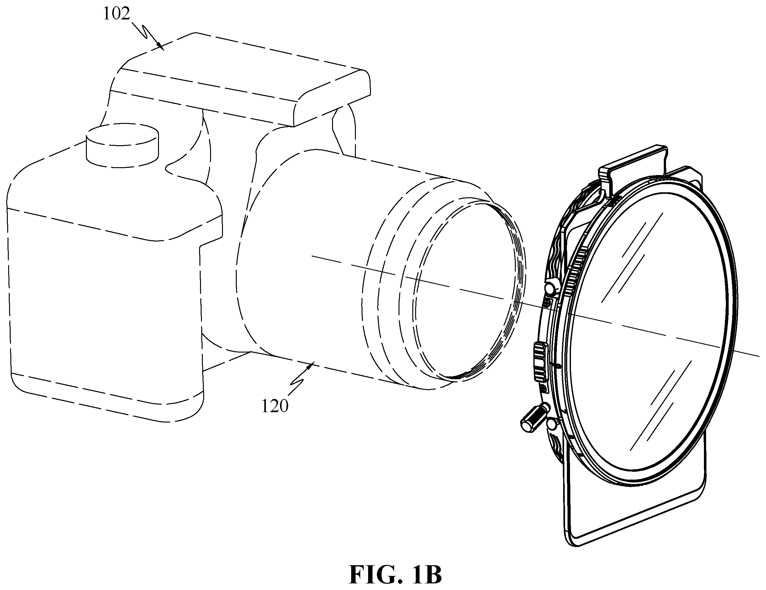 Patent US12174516 Figure 2 – Filter mounting device for a camera