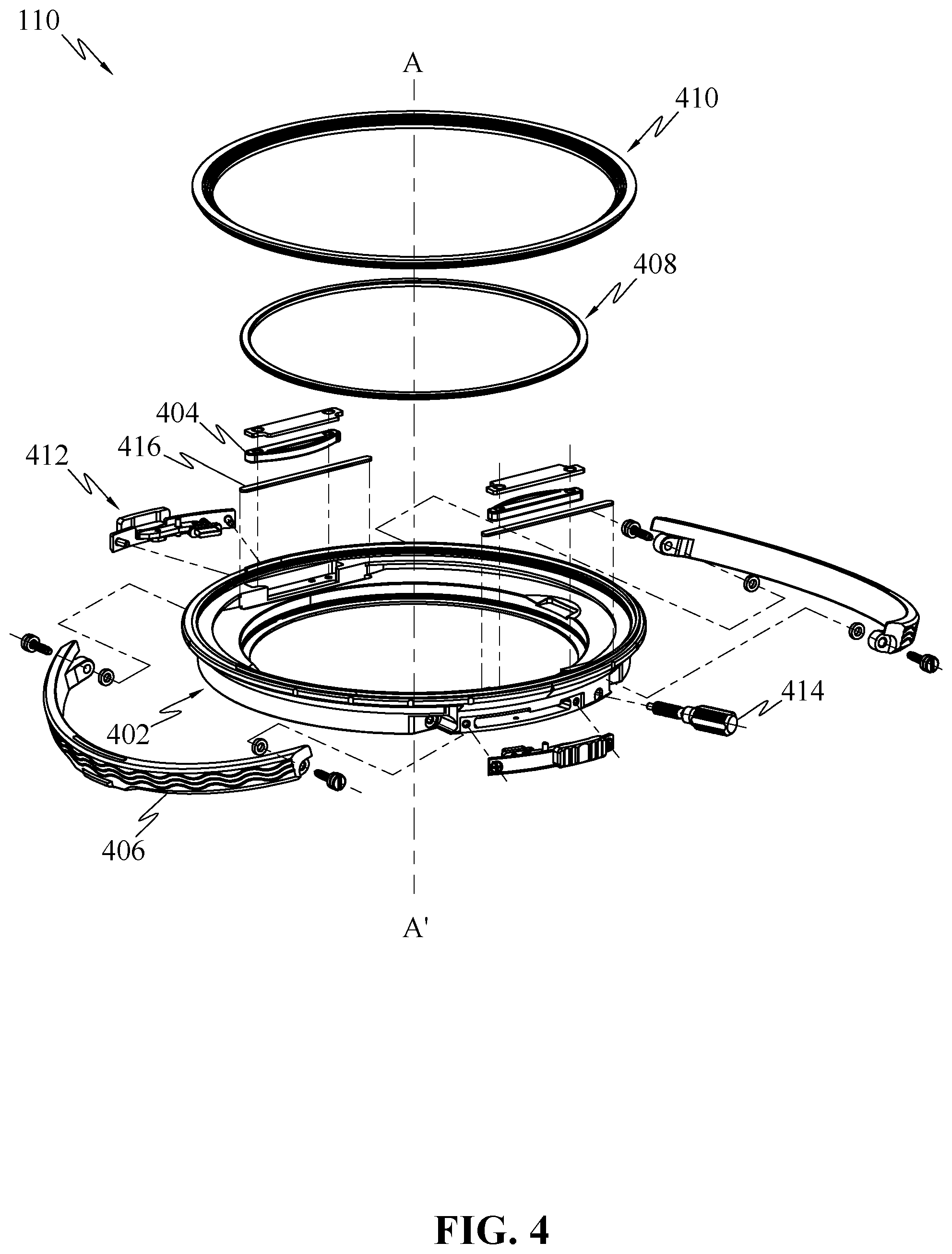 Patent US12174516 Figure 4 – Filter mounting device for a camera