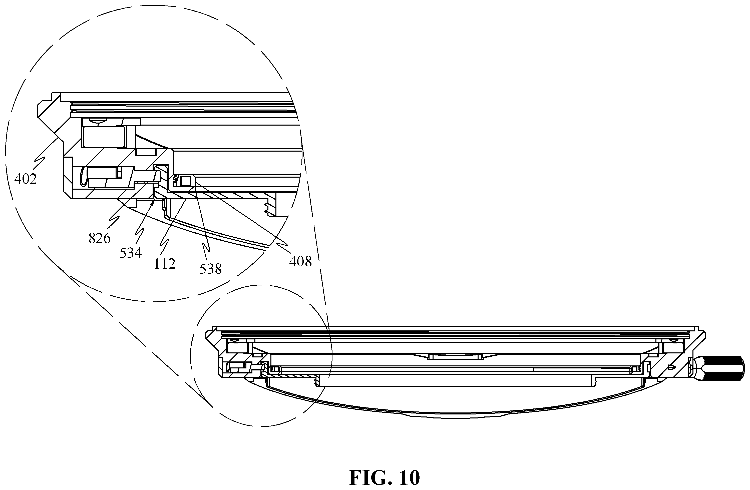 Patent US12174516 Figure 10 – Filter mounting device for a camera