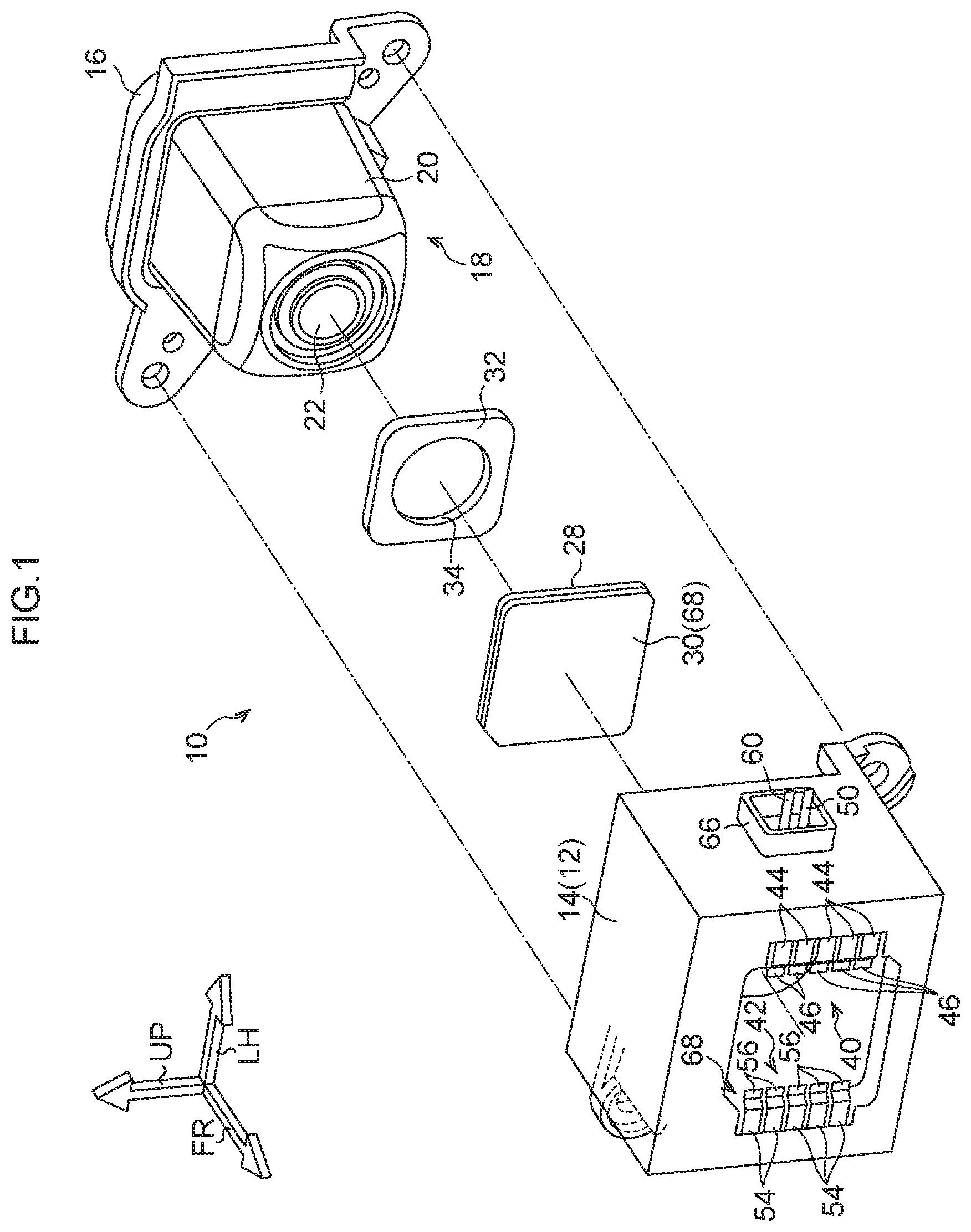 Patent US12174517 Figure 1 – Imaging device for vehicle