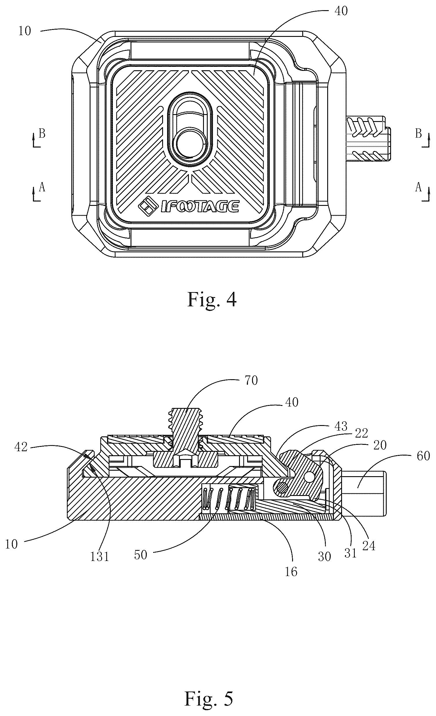 Patent US12174519 Figure 4 – Quick attachable and detachable fixing apparatus for photographic equipment