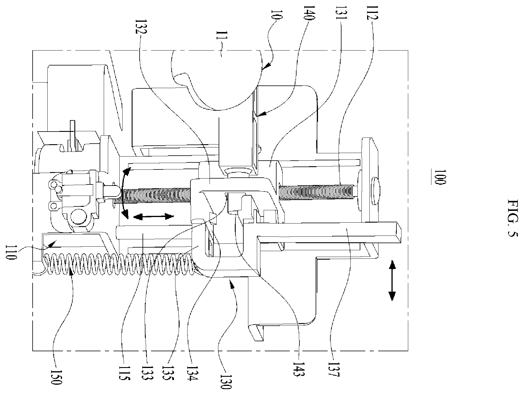 Patent US12174520 Figure 5 – Actuator module of vehicle head-up display