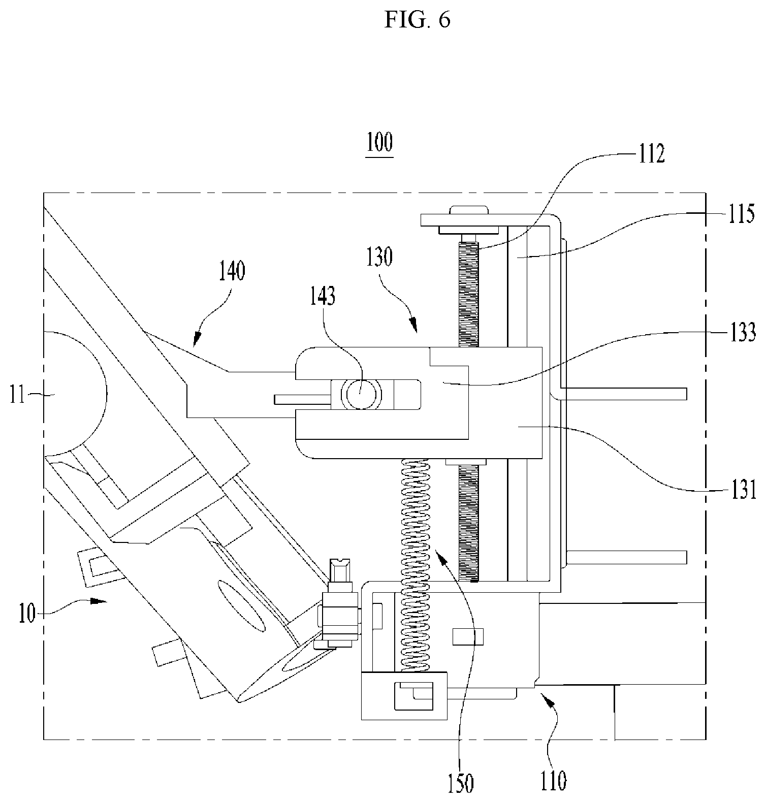 Patent US12174520 Figure 6 – Actuator module of vehicle head-up display