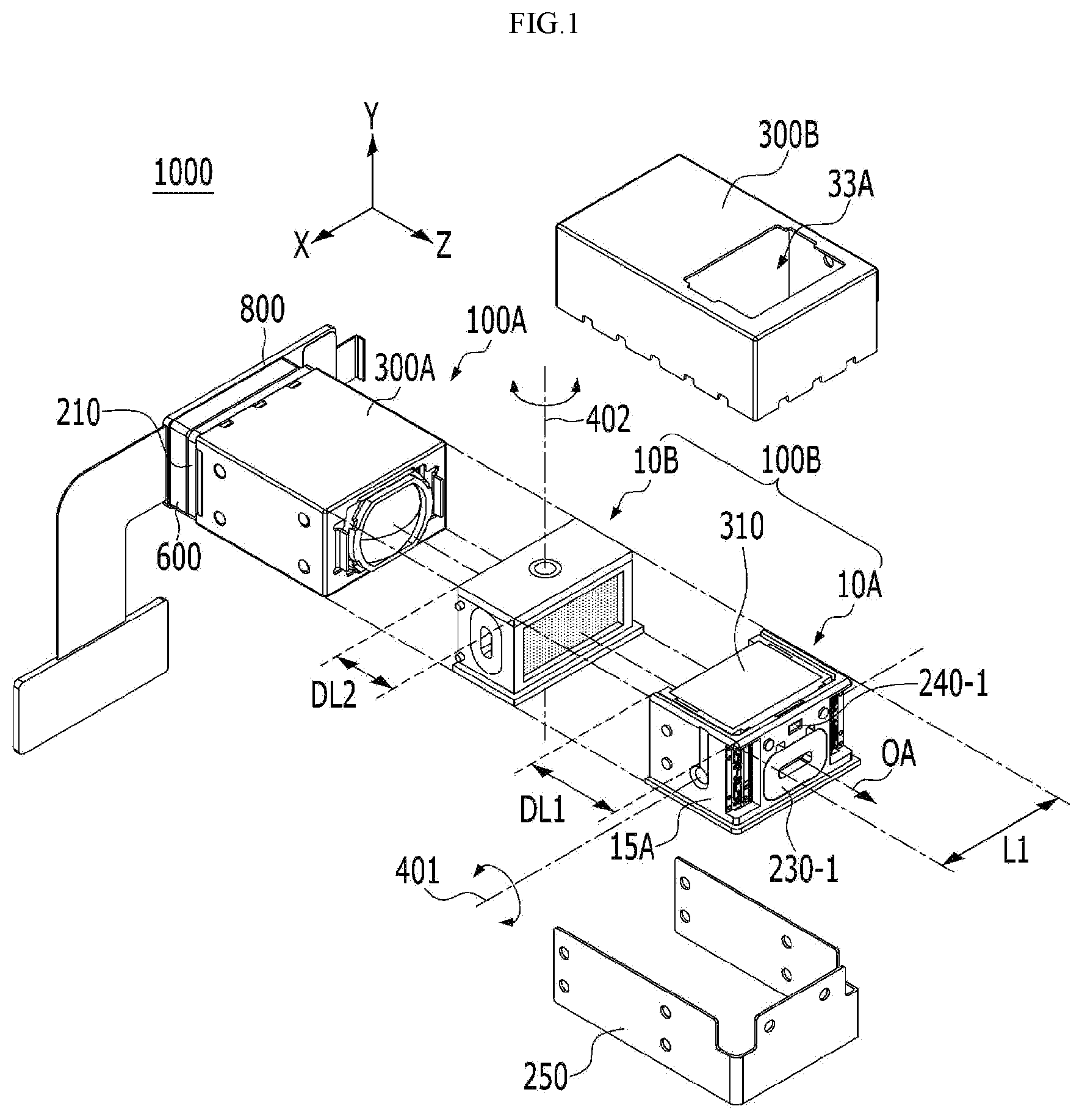 Patent US12174523 Figure 1 – Camera module and optical device comprising same