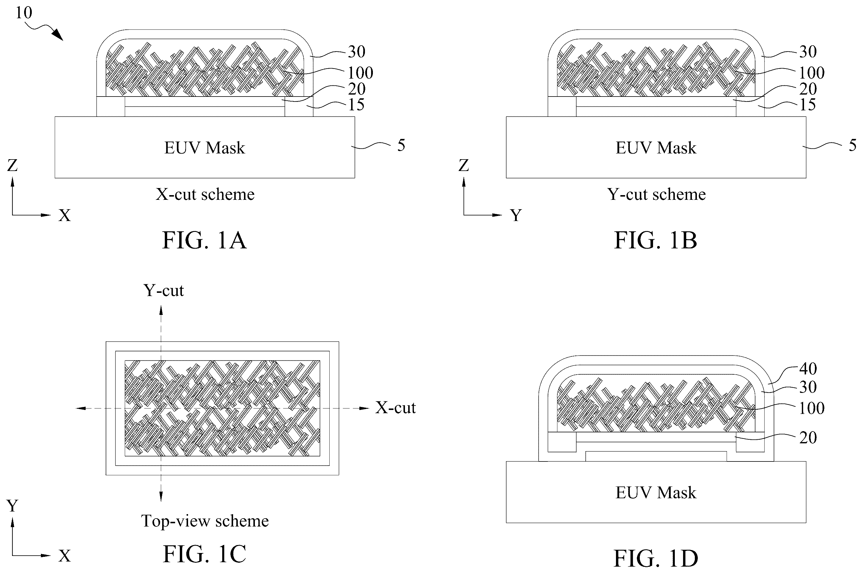 Patent US12174526 Figure 1 – Pellicle for an EUV lithography mask and a method of manufacturing thereof