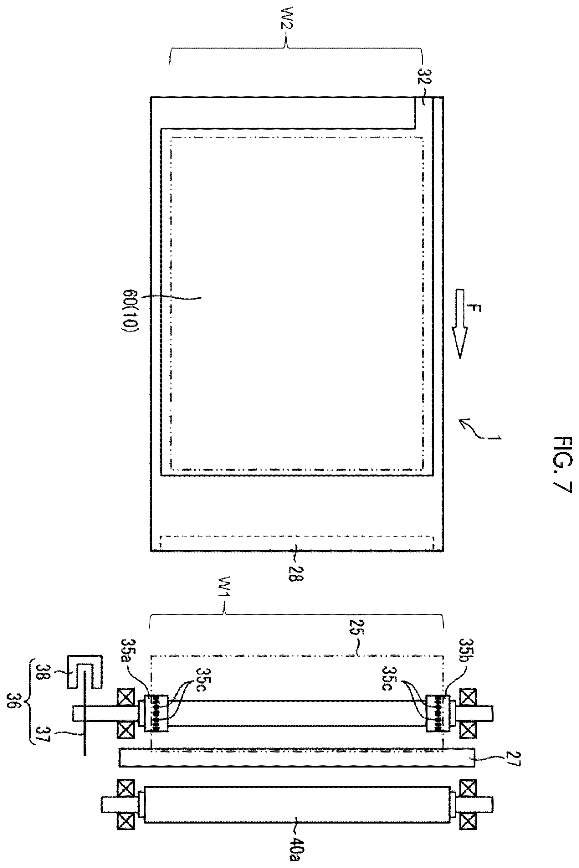 Patent US12174535 Figure 7 – Printer device, printing method, and program for outputting an exposure start signal without requiring a film detection device
