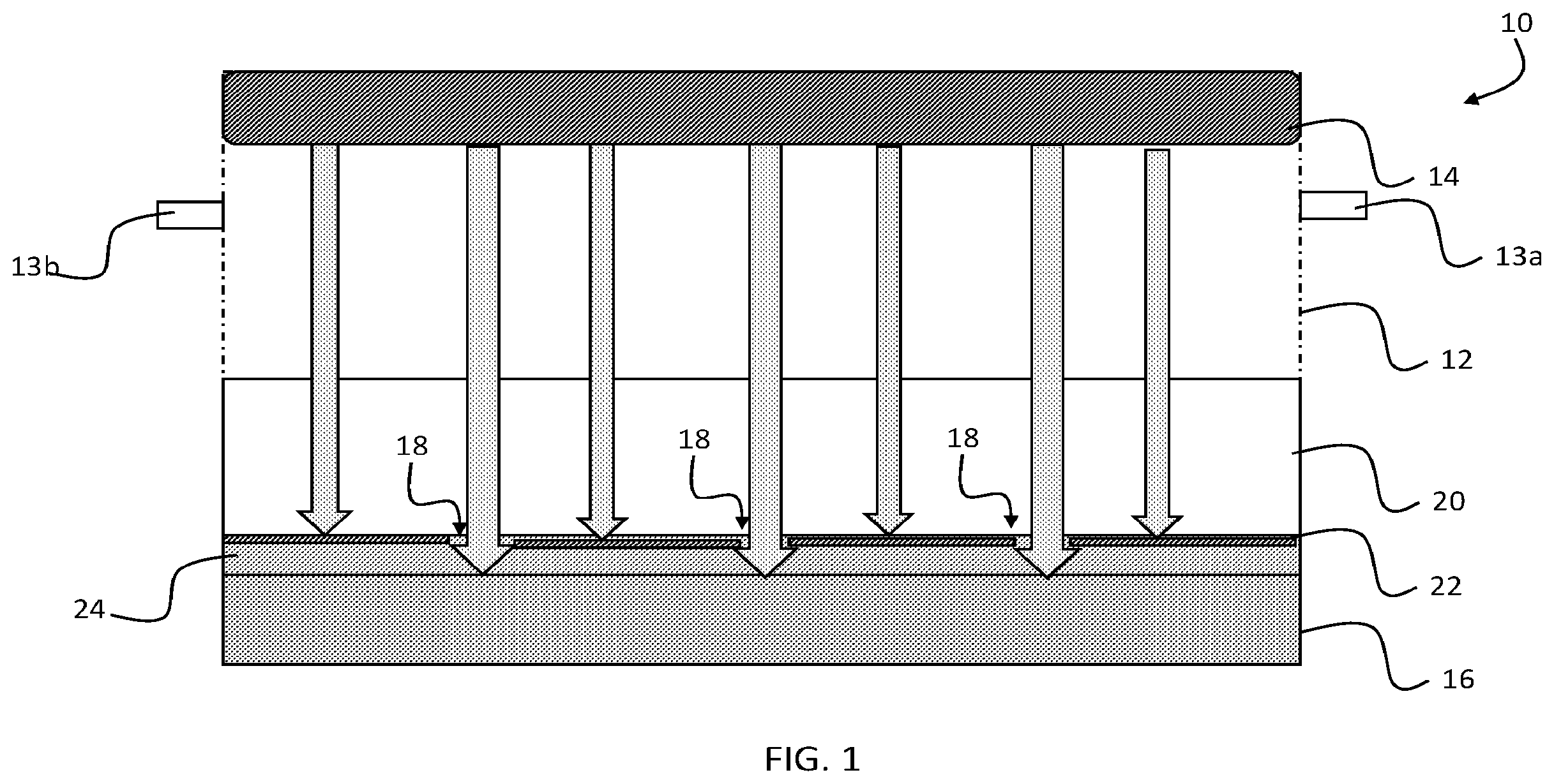 Patent US12174544 Figure 1 – Photoresist-free deposition and patterning with vacuum ultraviolet lamps