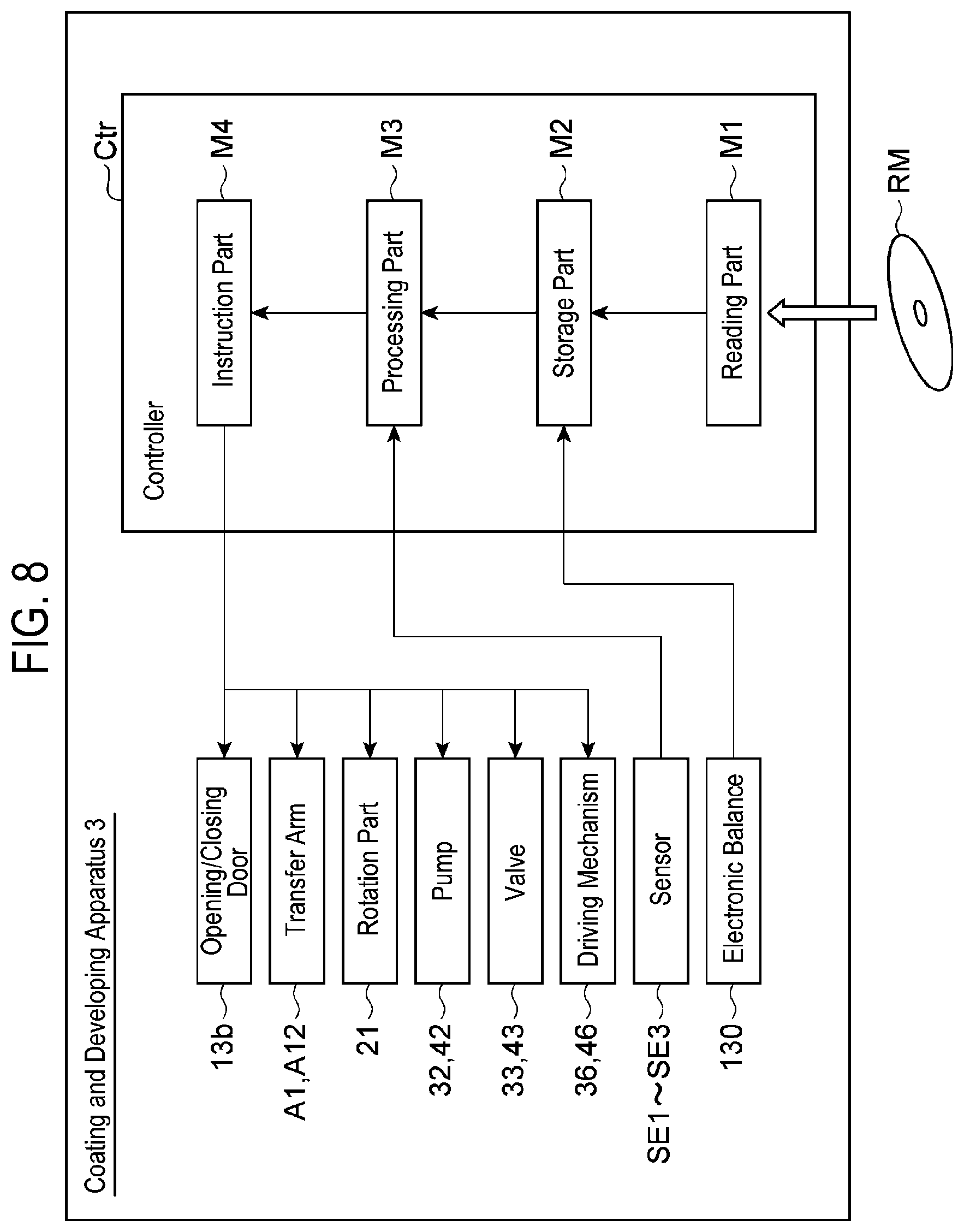 Patent US12174549 Figure 8 – Liquid amount measuring method and computer-readable recording medium