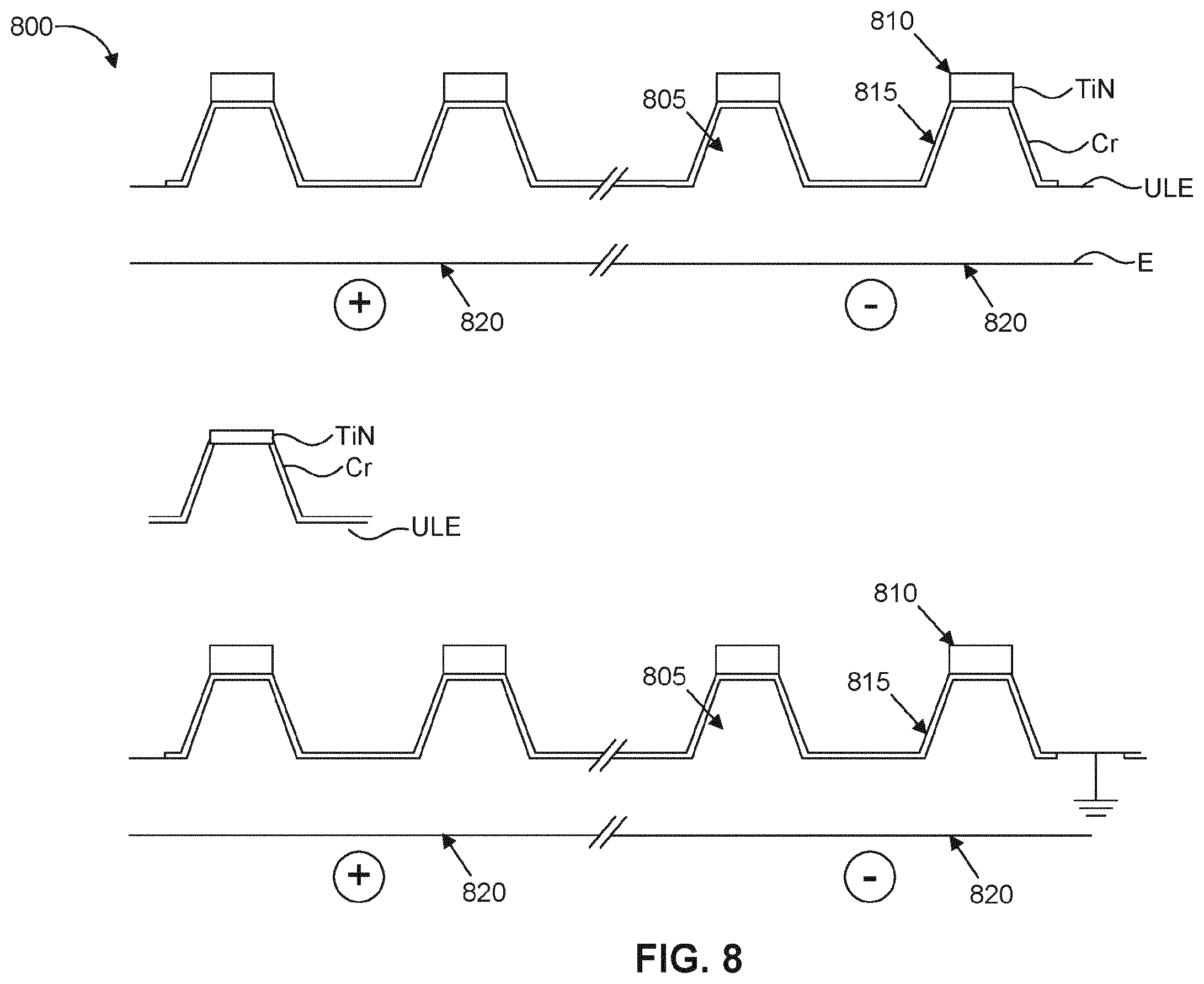 Patent US12174552 Figure 7 – Lithographic apparatus and electrostatic clamp designs
