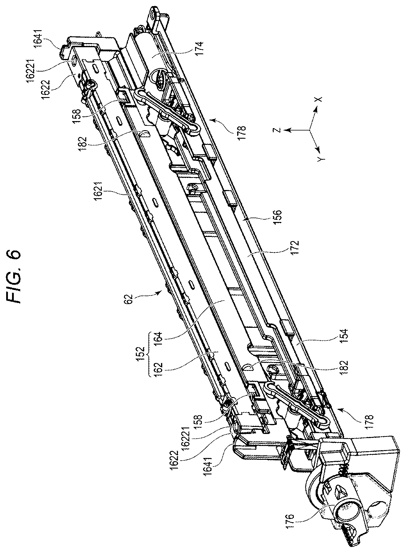 Patent US12174554 Figure 6 – Image forming apparatus with repositionable shutter assembly