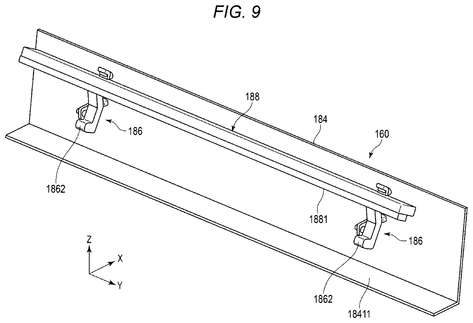 Patent US12174554 Figure 9 – Image forming apparatus with repositionable shutter assembly