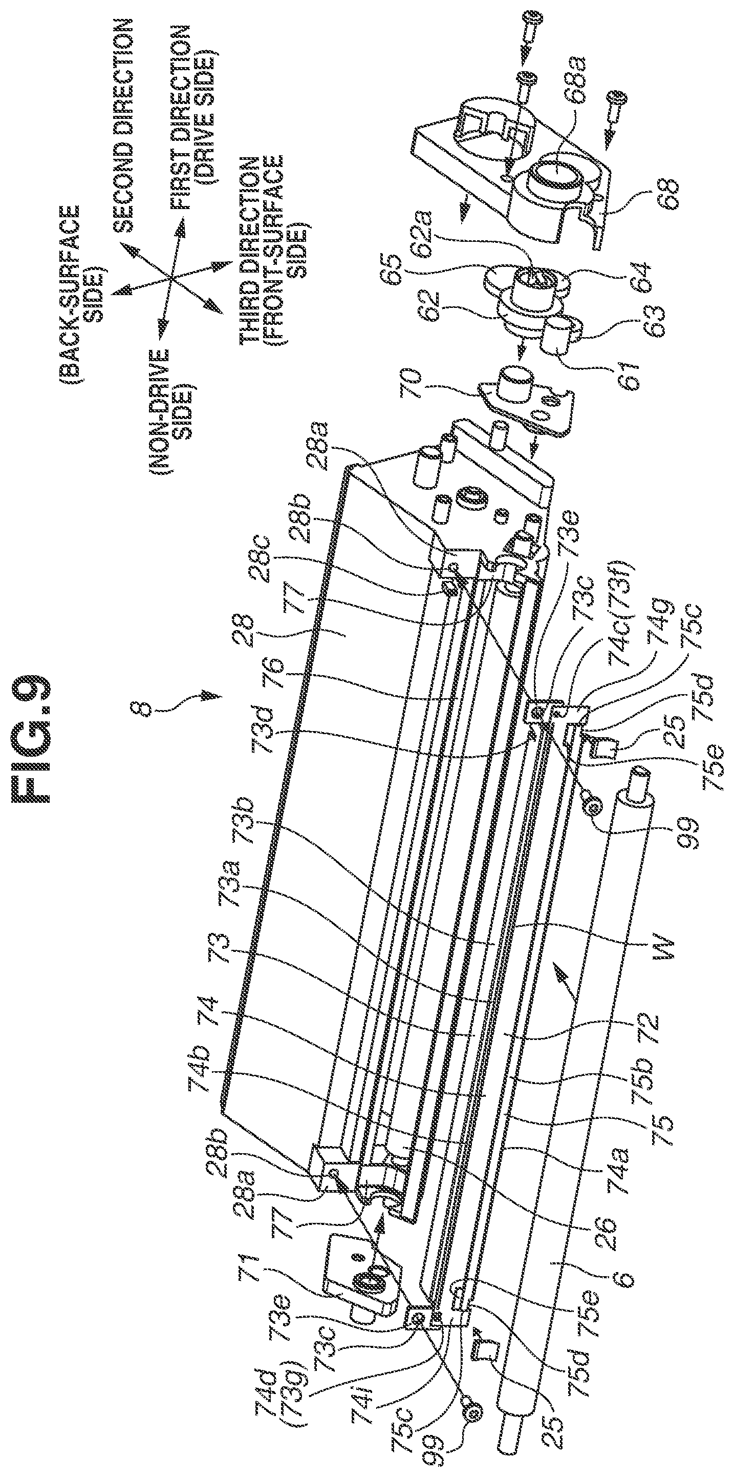 Patent US12174555 Figure 9 – Developing device