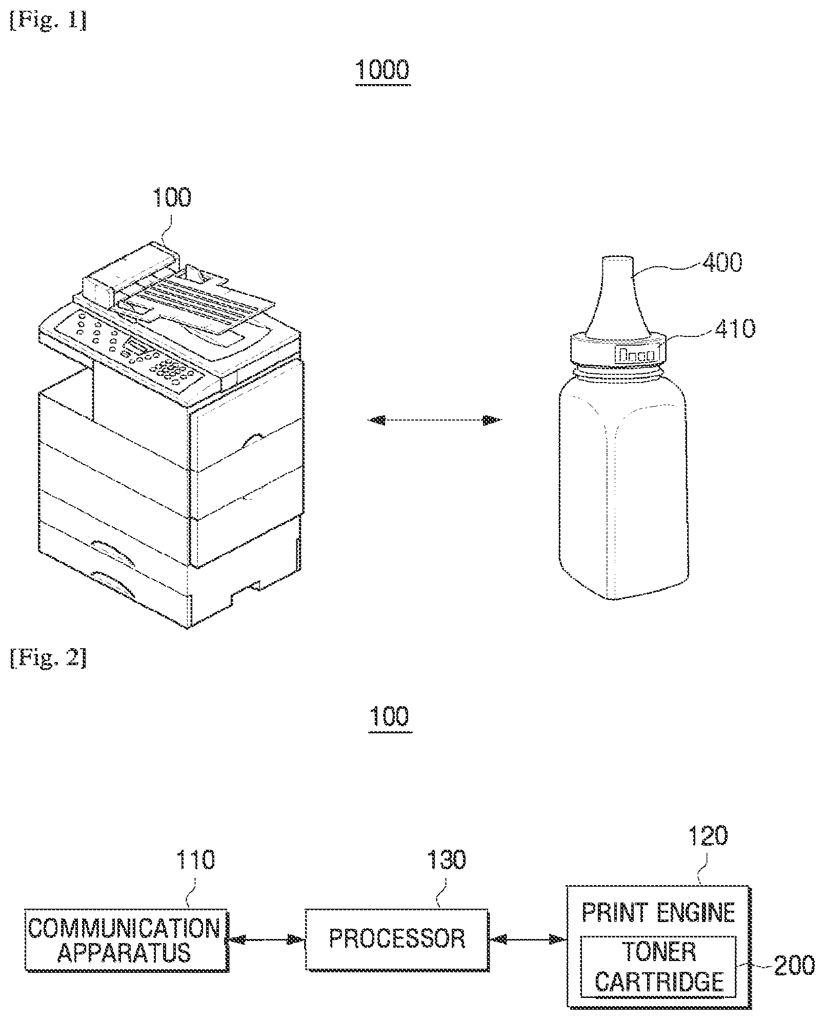 Patent US12174556 Figure 1 – Toner refill control of image forming apparatus
