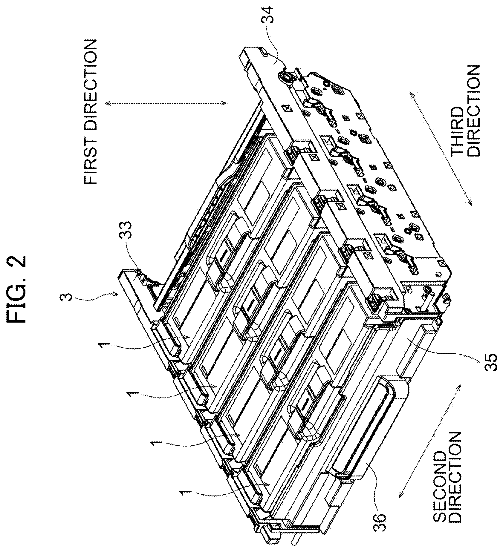 Patent US12174557 Figure 2 – Developer cartridge