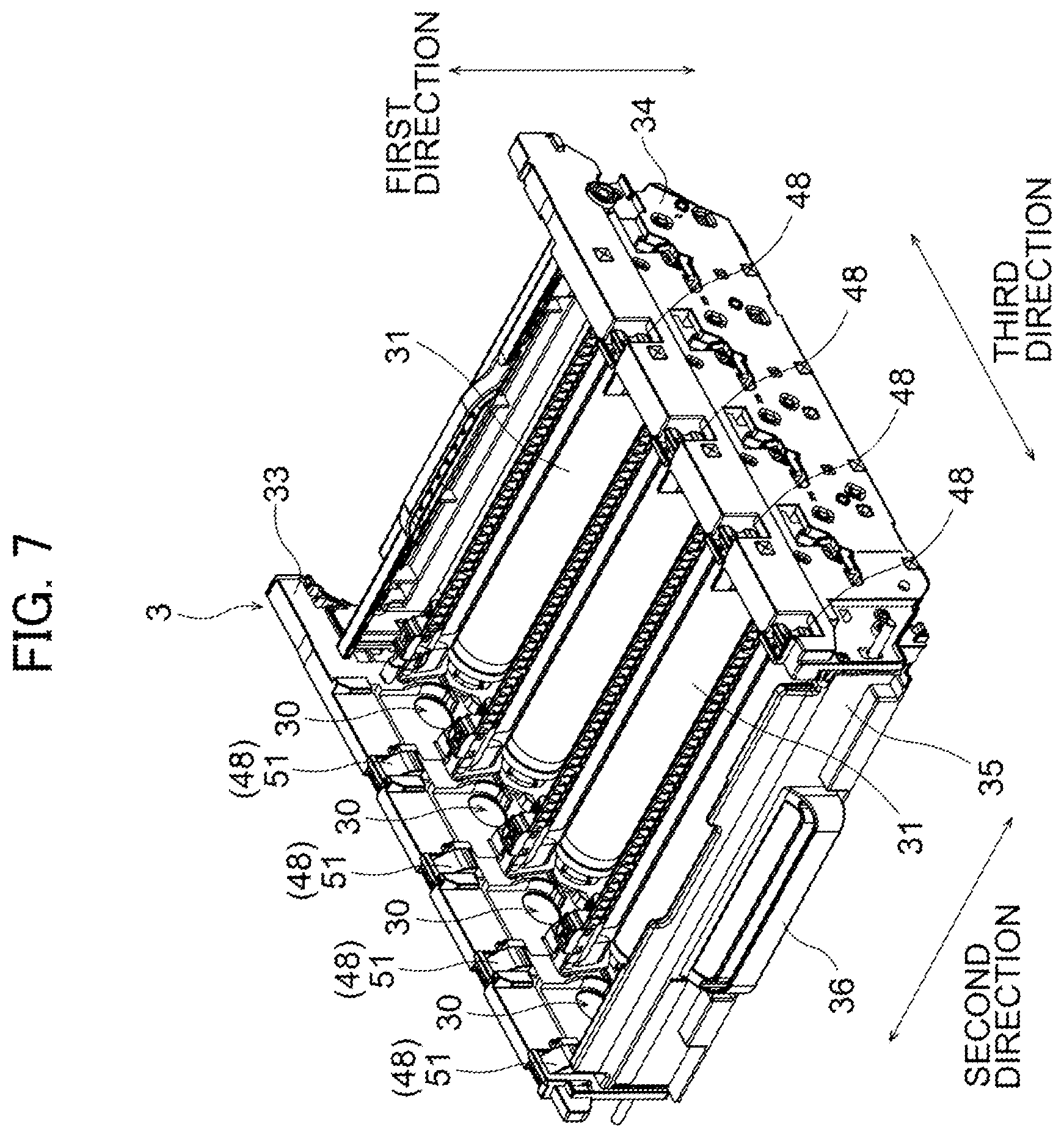 Patent US12174557 Figure 7 – Developer cartridge