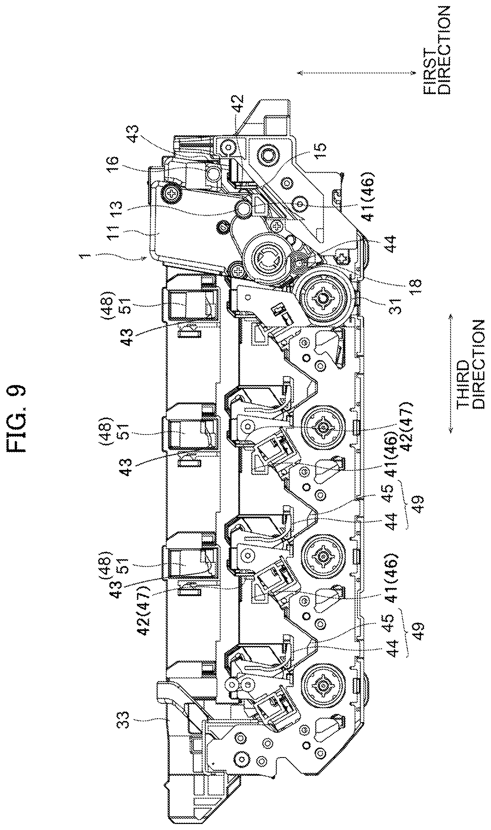 Patent US12174557 Figure 9 – Developer cartridge