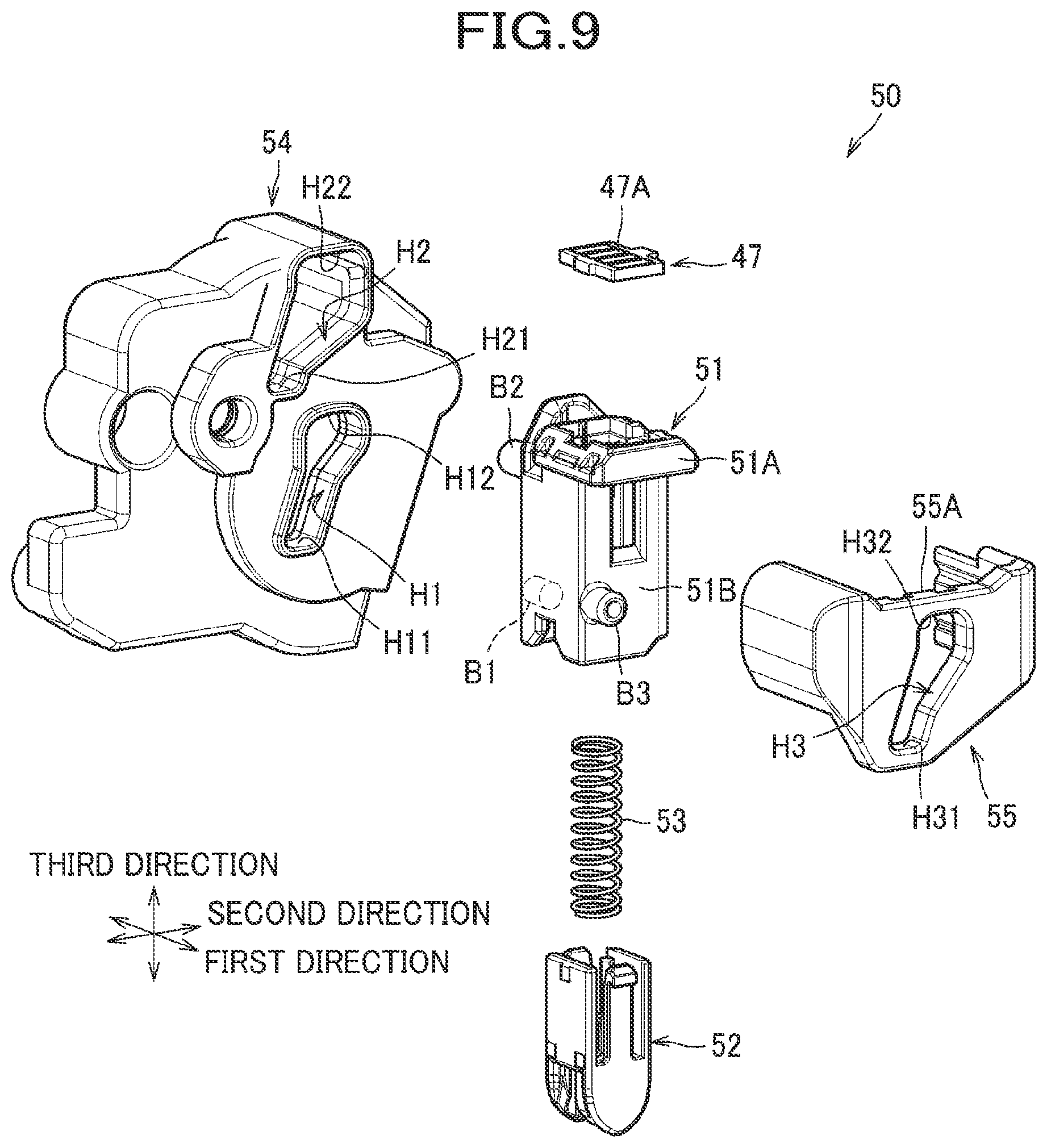 Patent US12174560 Figure 9 – Toner cartridge and drum cartridge
