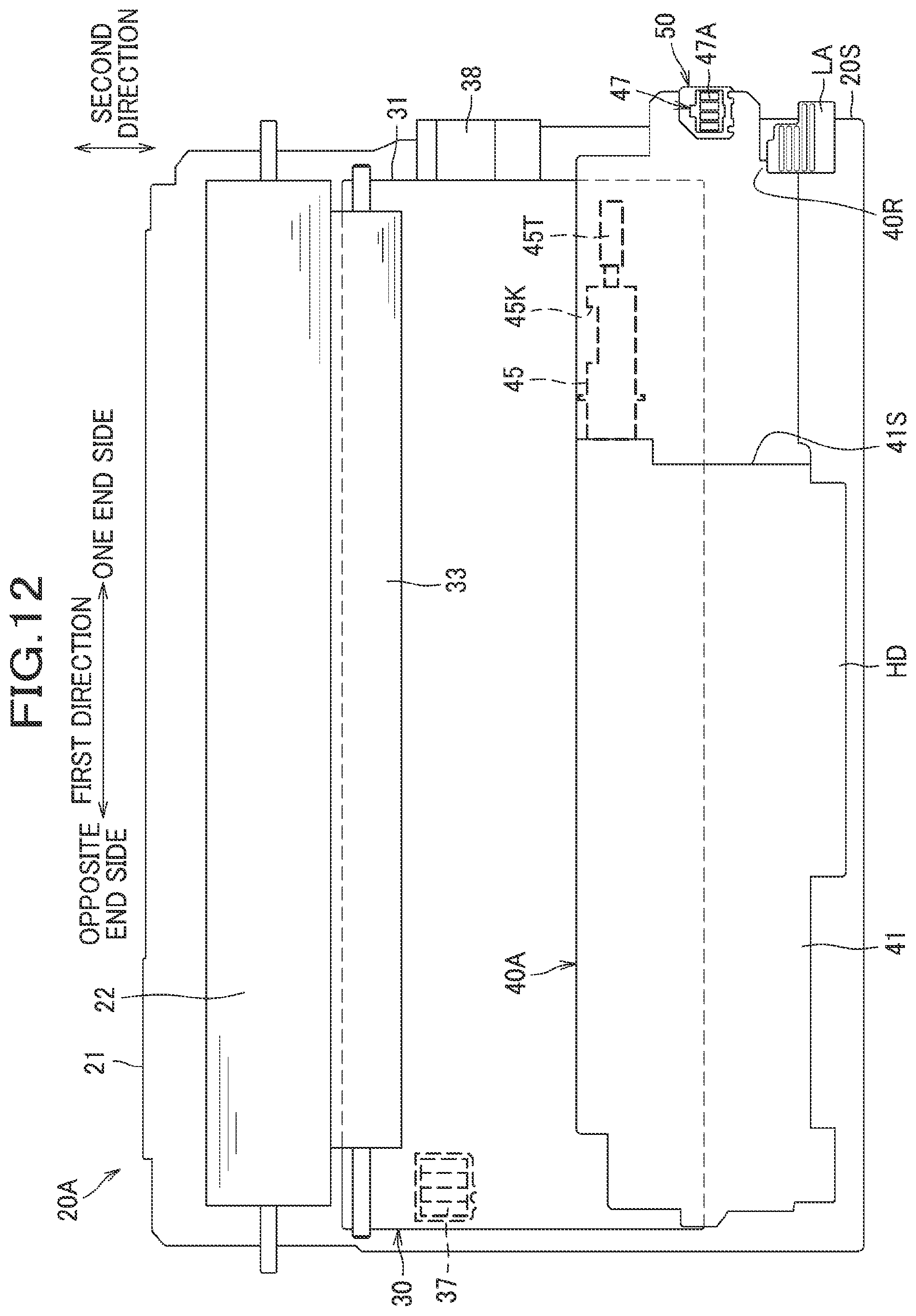 Patent US12174560 Figure 12 – Toner cartridge and drum cartridge