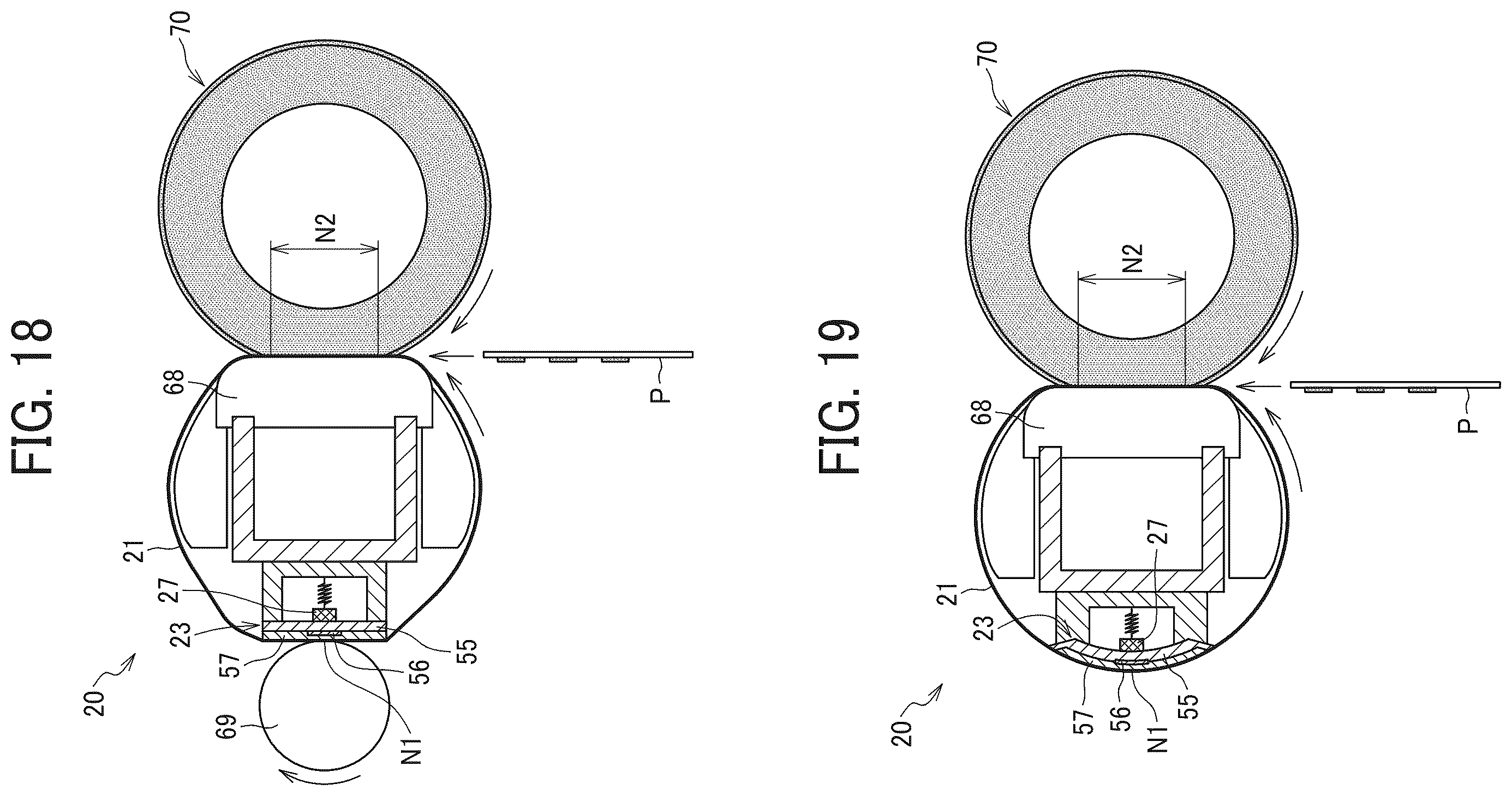 Patent US12174565 Figure 9 – Heating device, fixing device, and image forming apparatus with a single sheet sensor
