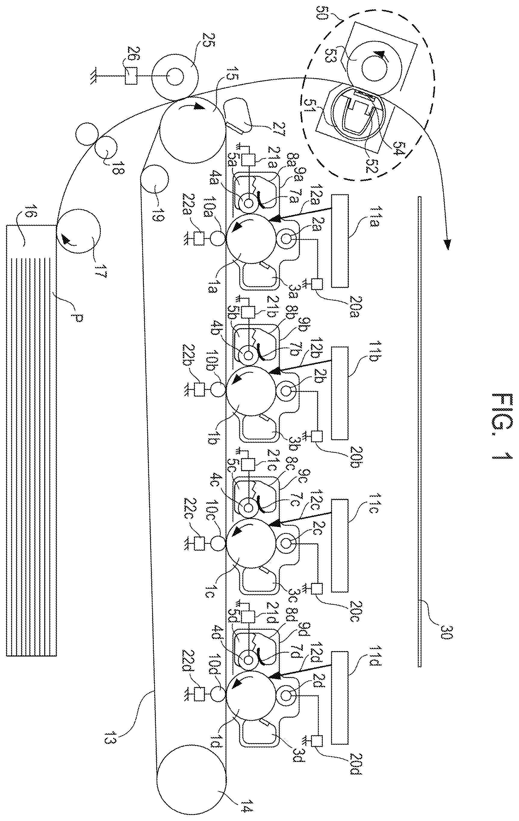 Patent US12174566 — Heating apparatus including a plurality of heat generation members, fixing apparatus, and image forming apparatus — Figure 1