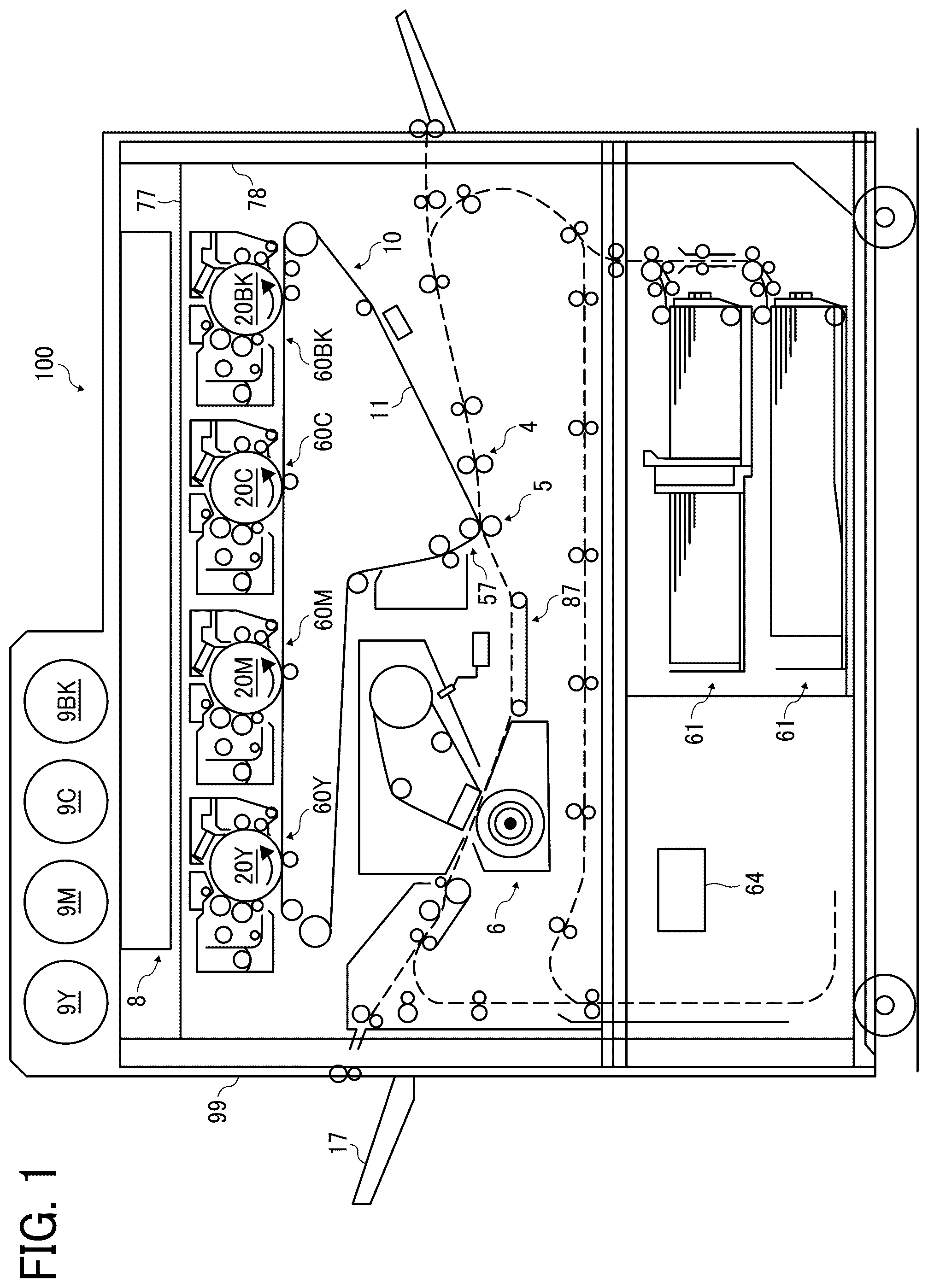 Patent US12174569 Figure 1 – Fixing device and image forming apparatus