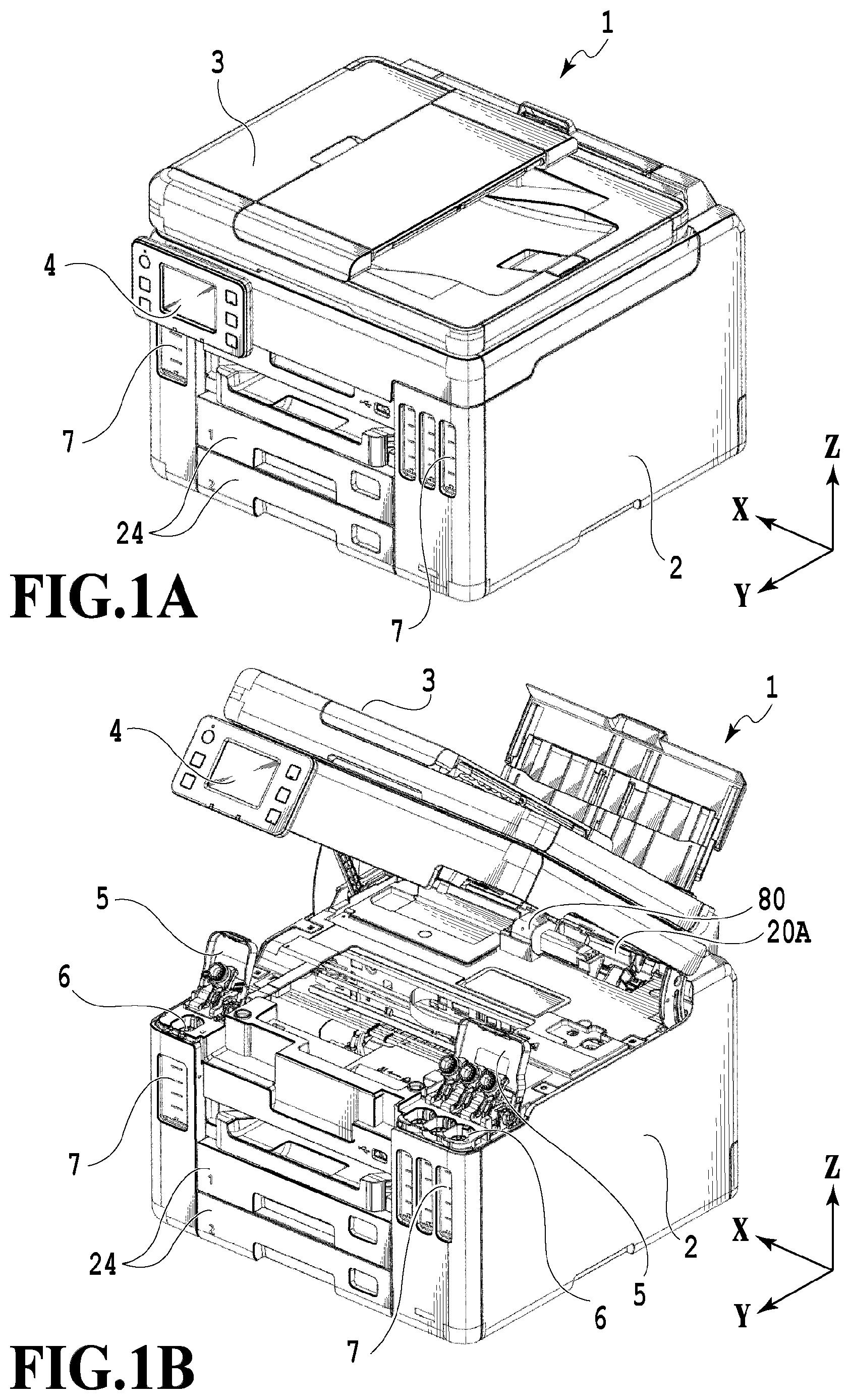 Patent US12174573 Figure 1 – Conveyance apparatus and printing apparatus