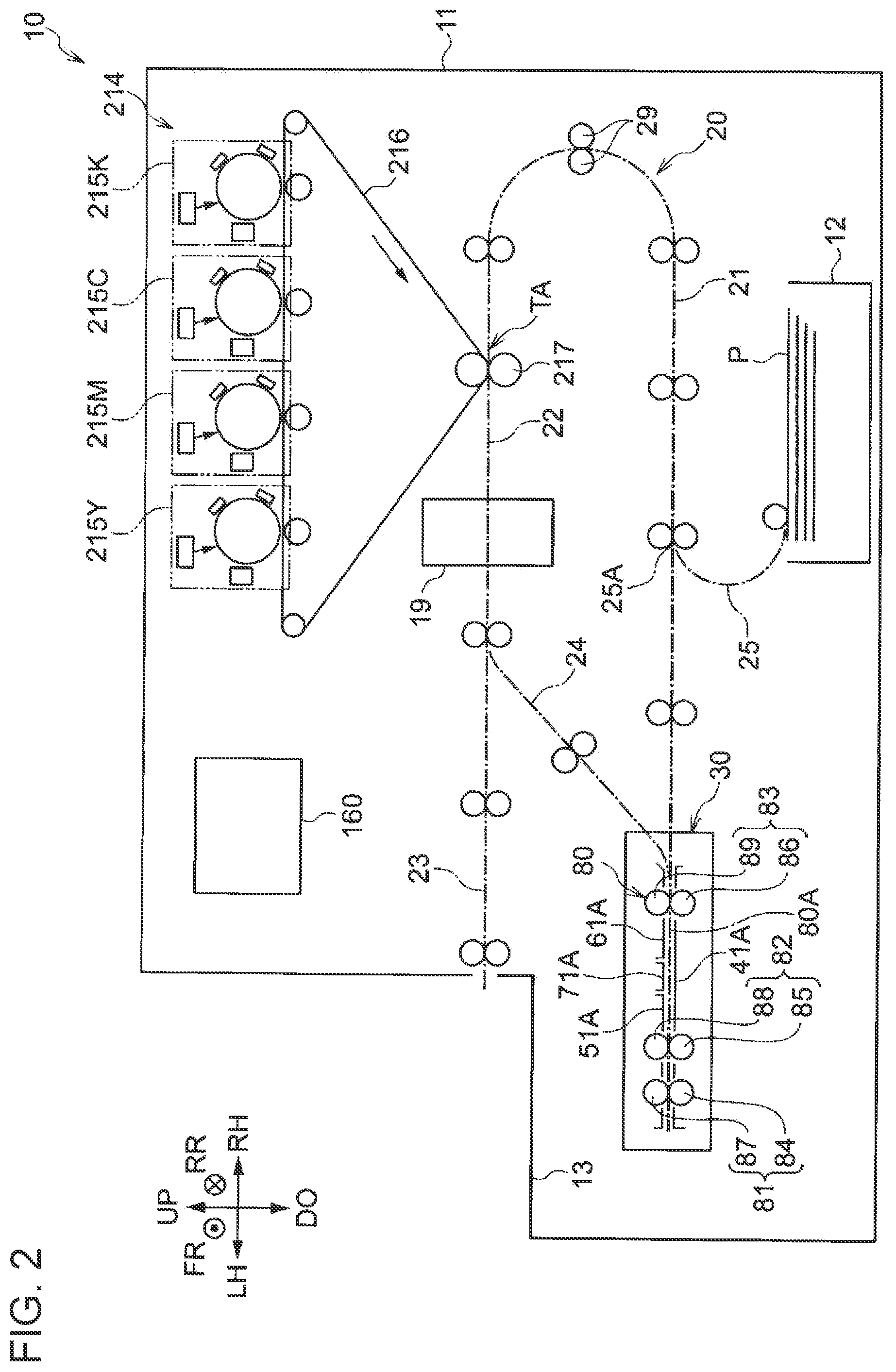 Patent US12174574 Figure 2 – Detection device and image forming apparatus