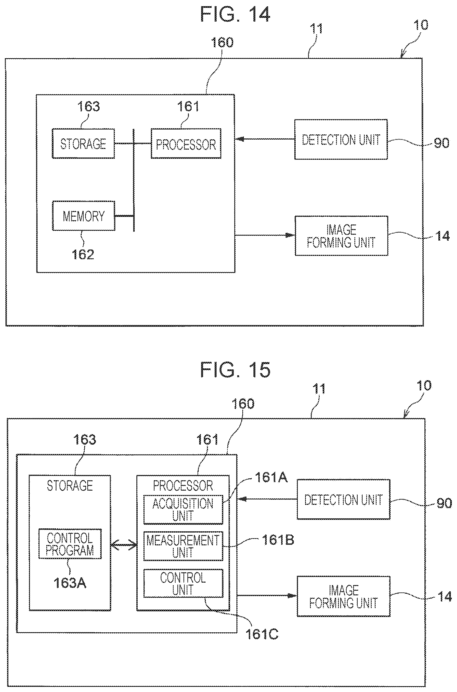 Patent US12174574 Figure 14 – Detection device and image forming apparatus