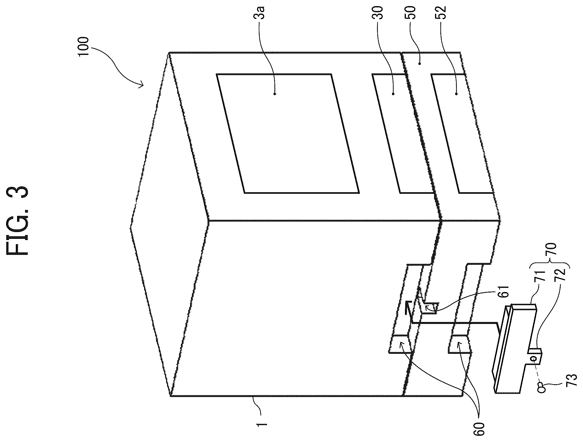 Patent US12174578 Figure 3 – Housing structure and image forming apparatus