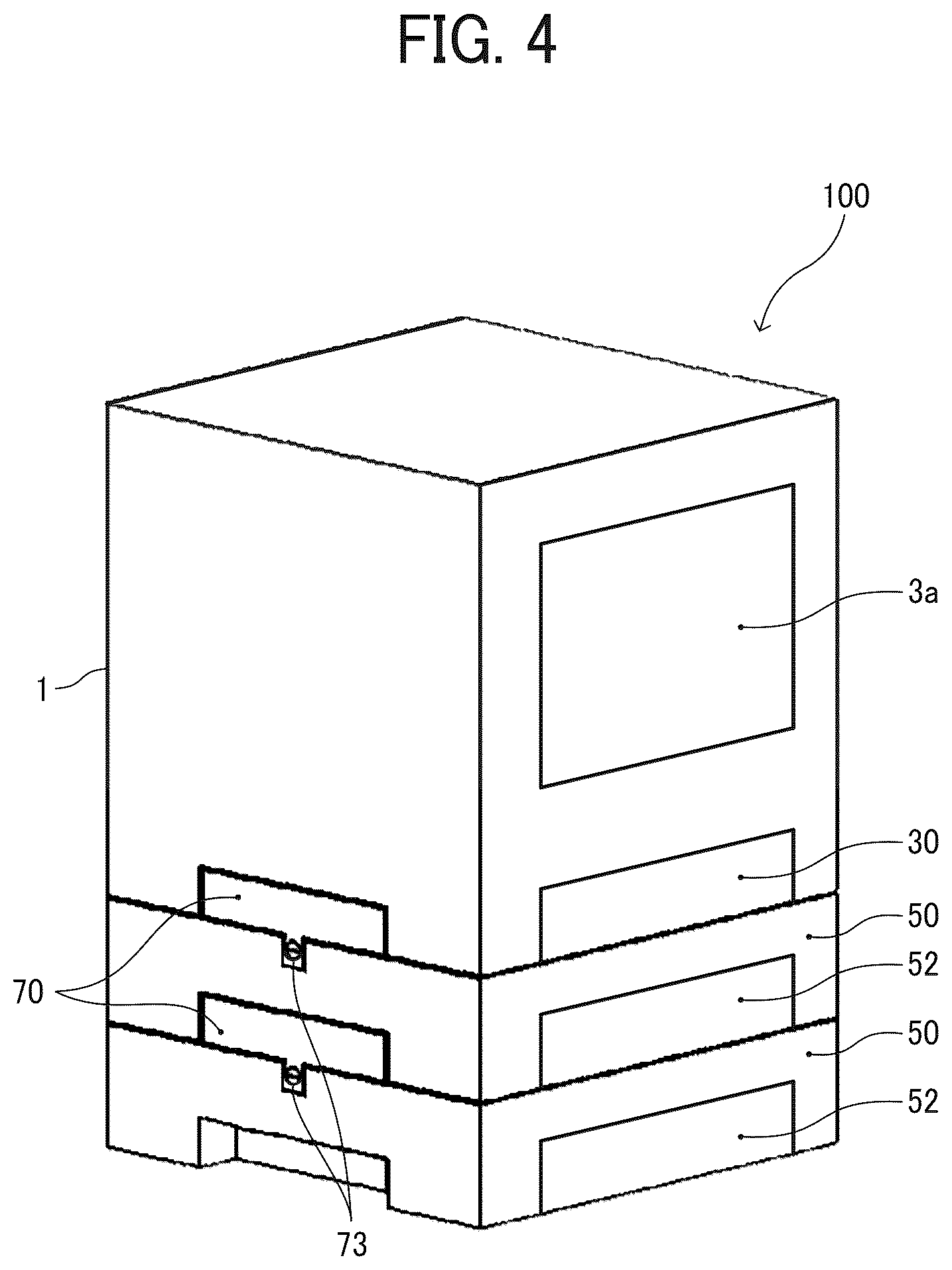 Patent US12174578 Figure 4 – Housing structure and image forming apparatus