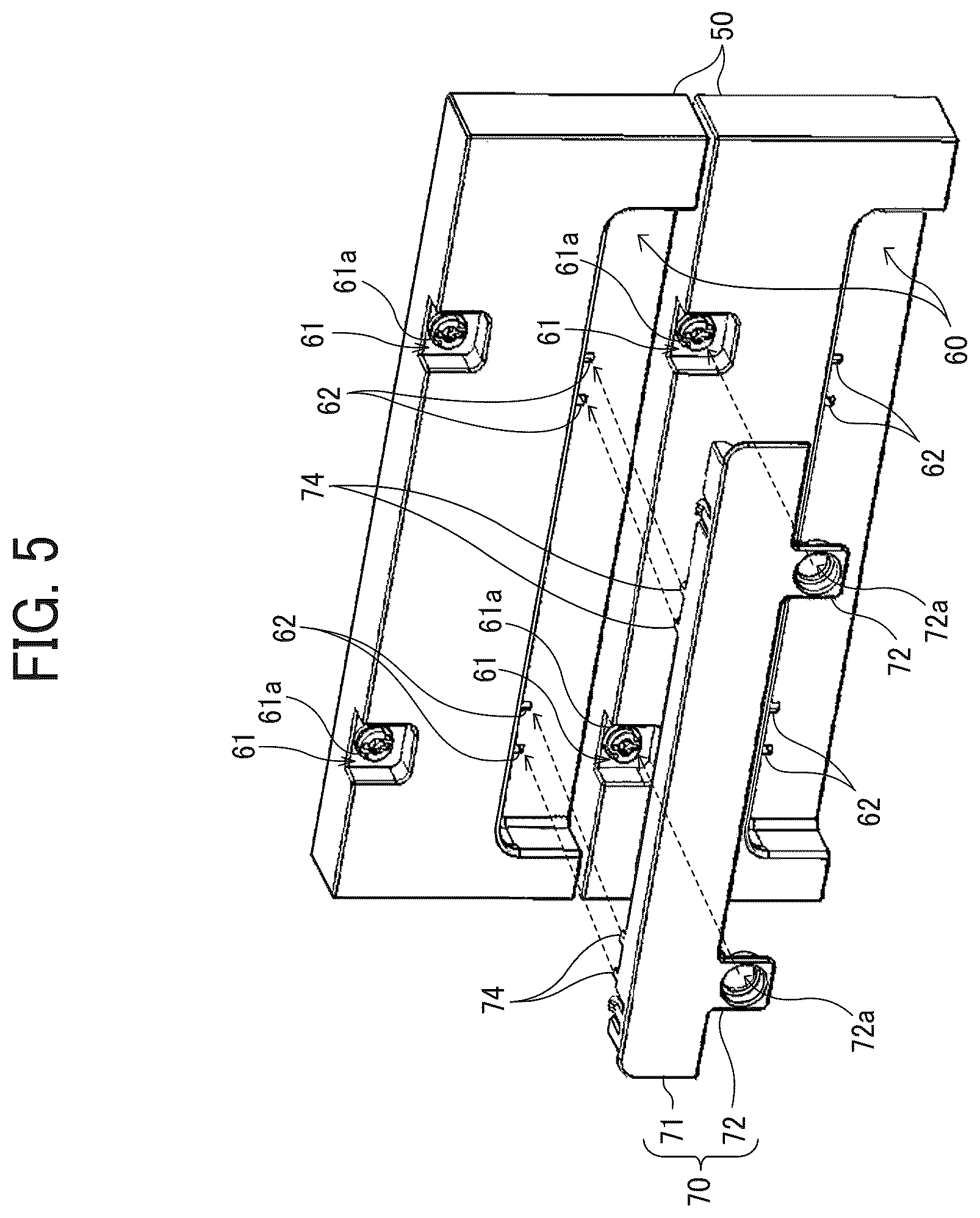 Patent US12174578 Figure 5 – Housing structure and image forming apparatus