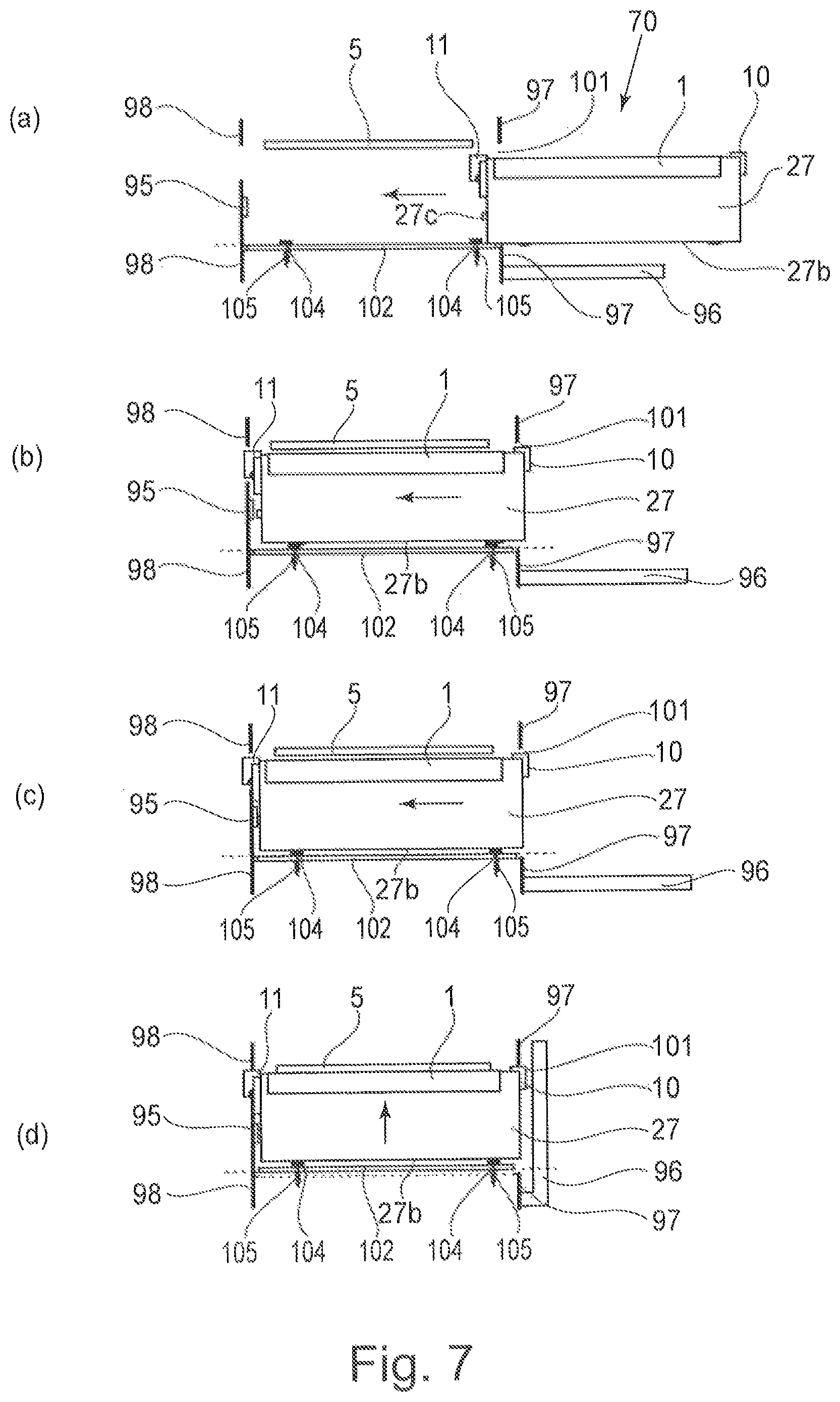 Patent US12174582 Figure 7 – Process cartridge and image forming apparatus