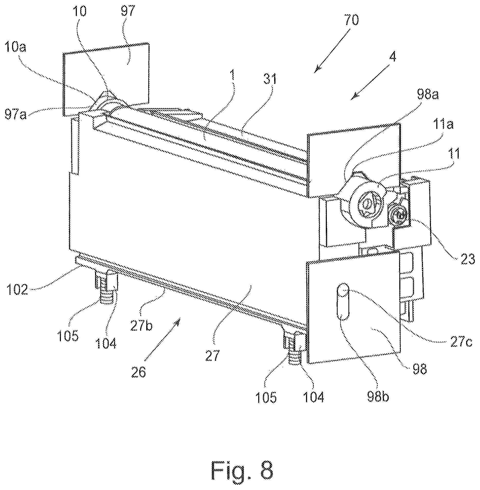 Patent US12174582 Figure 8 – Process cartridge and image forming apparatus