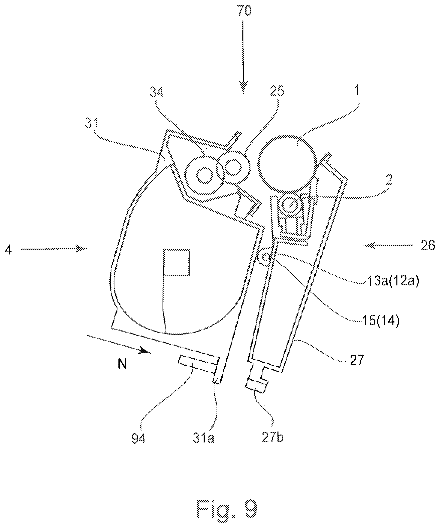 Patent US12174582 Figure 9 – Process cartridge and image forming apparatus