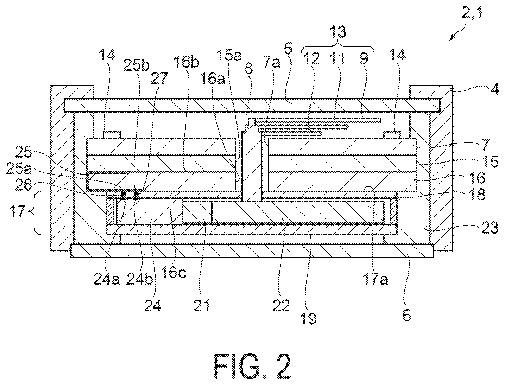 Patent US12174589 Figure 2 – Electronic watch having a date indicator between a battery and a movement