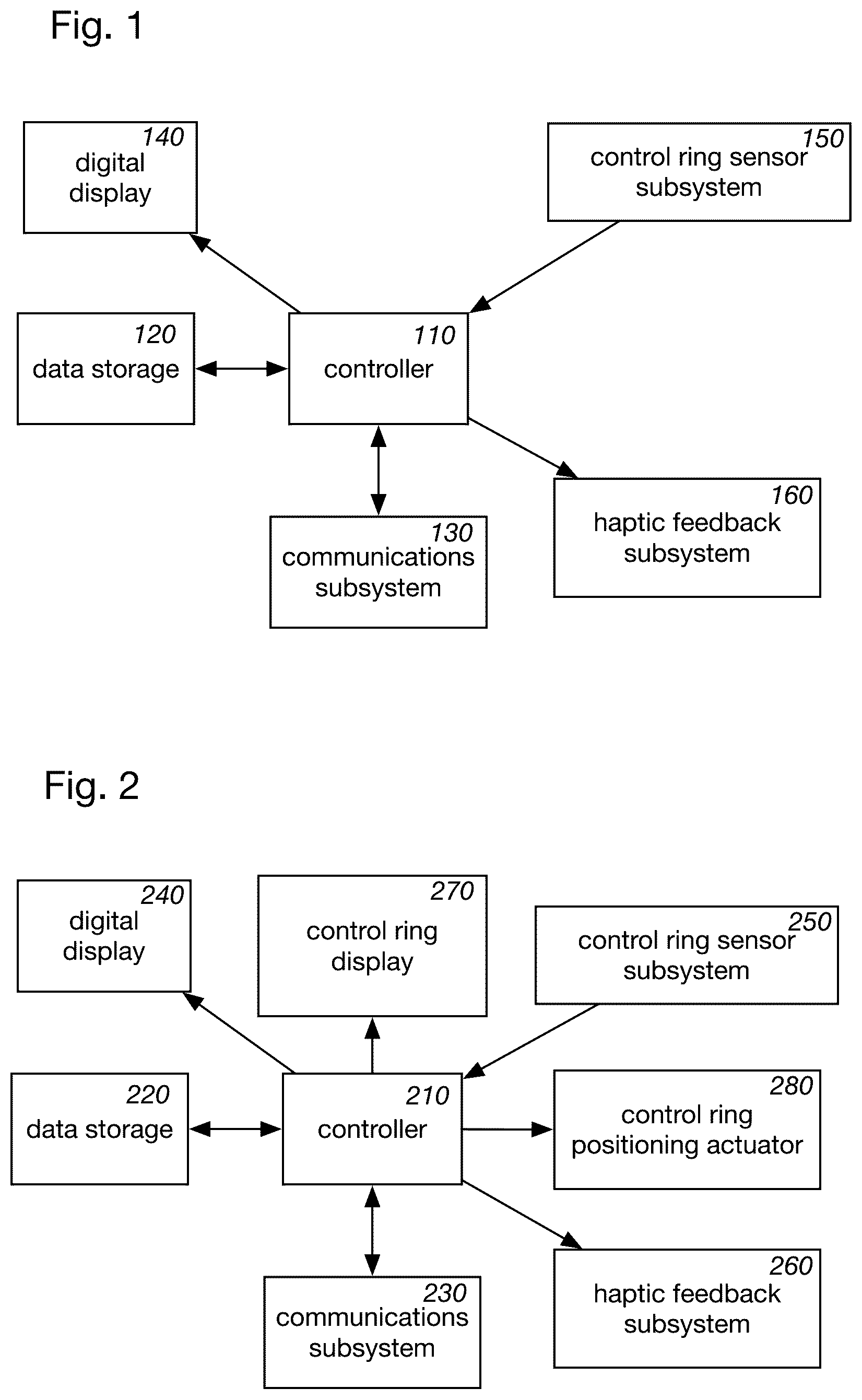 Patent US12174592 Figure 1 – Wearable smart watch with a control-ring and a user feedback mechanism