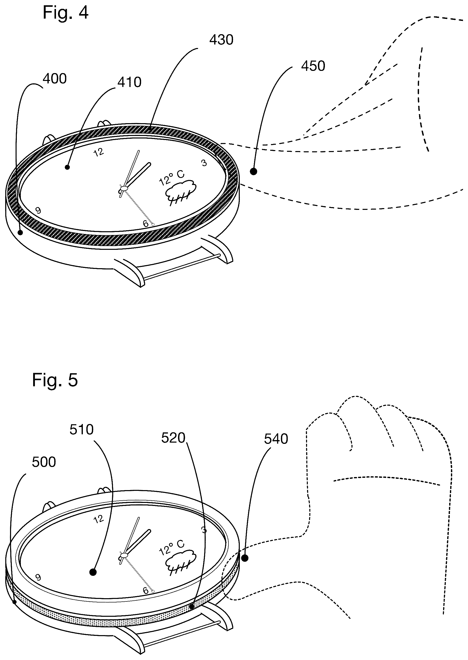 Patent US12174592 Figure 3 – Wearable smart watch with a control-ring and a user feedback mechanism
