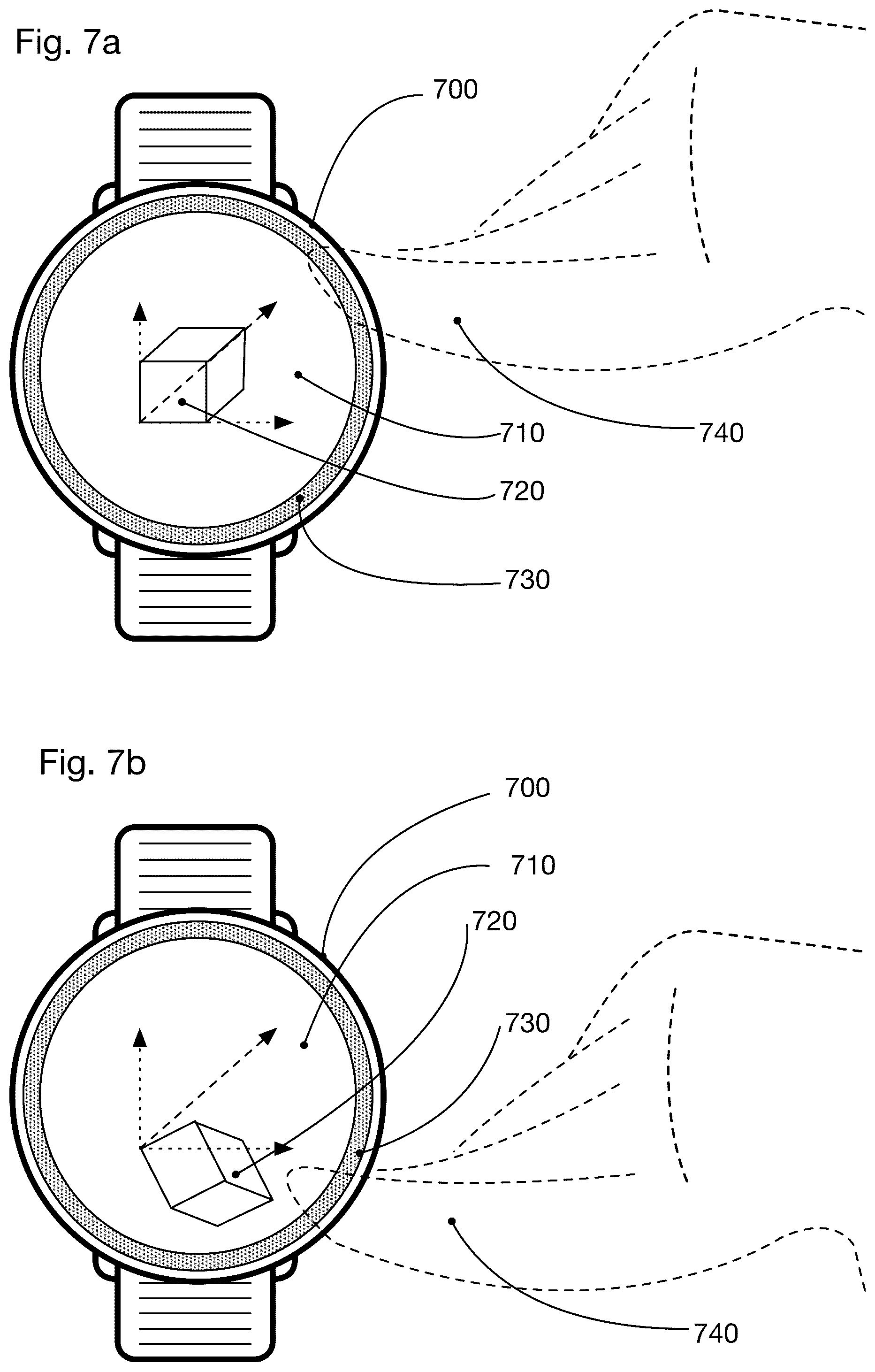 Patent US12174592 Figure 5 – Wearable smart watch with a control-ring and a user feedback mechanism