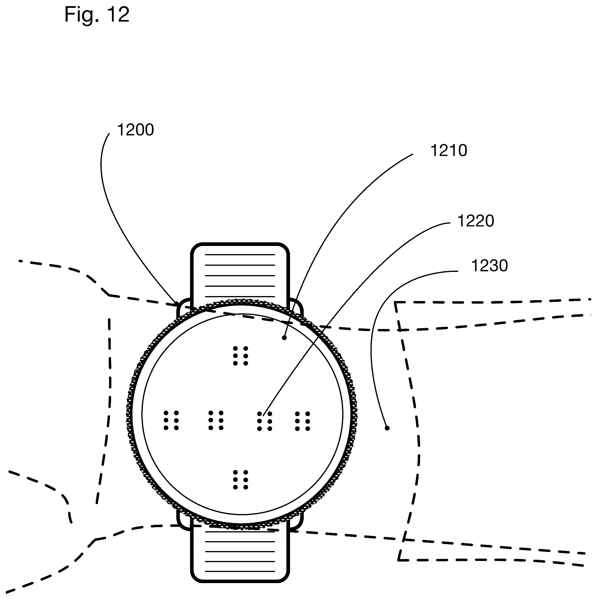 Patent US12174592 Figure 10 – Wearable smart watch with a control-ring and a user feedback mechanism