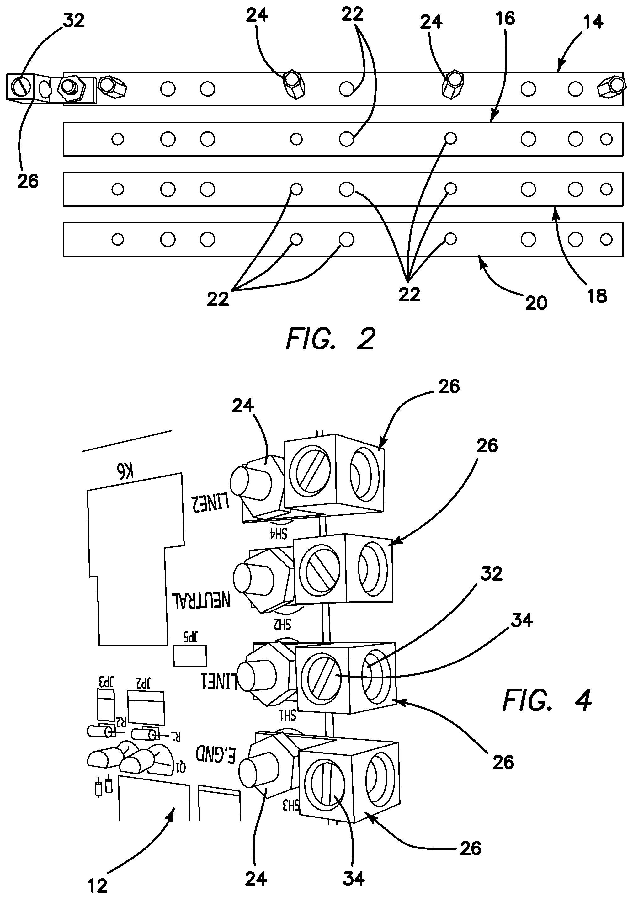 Patent US12174600 Figure 2 – Power bus bar and swivelable user interface for spa control system