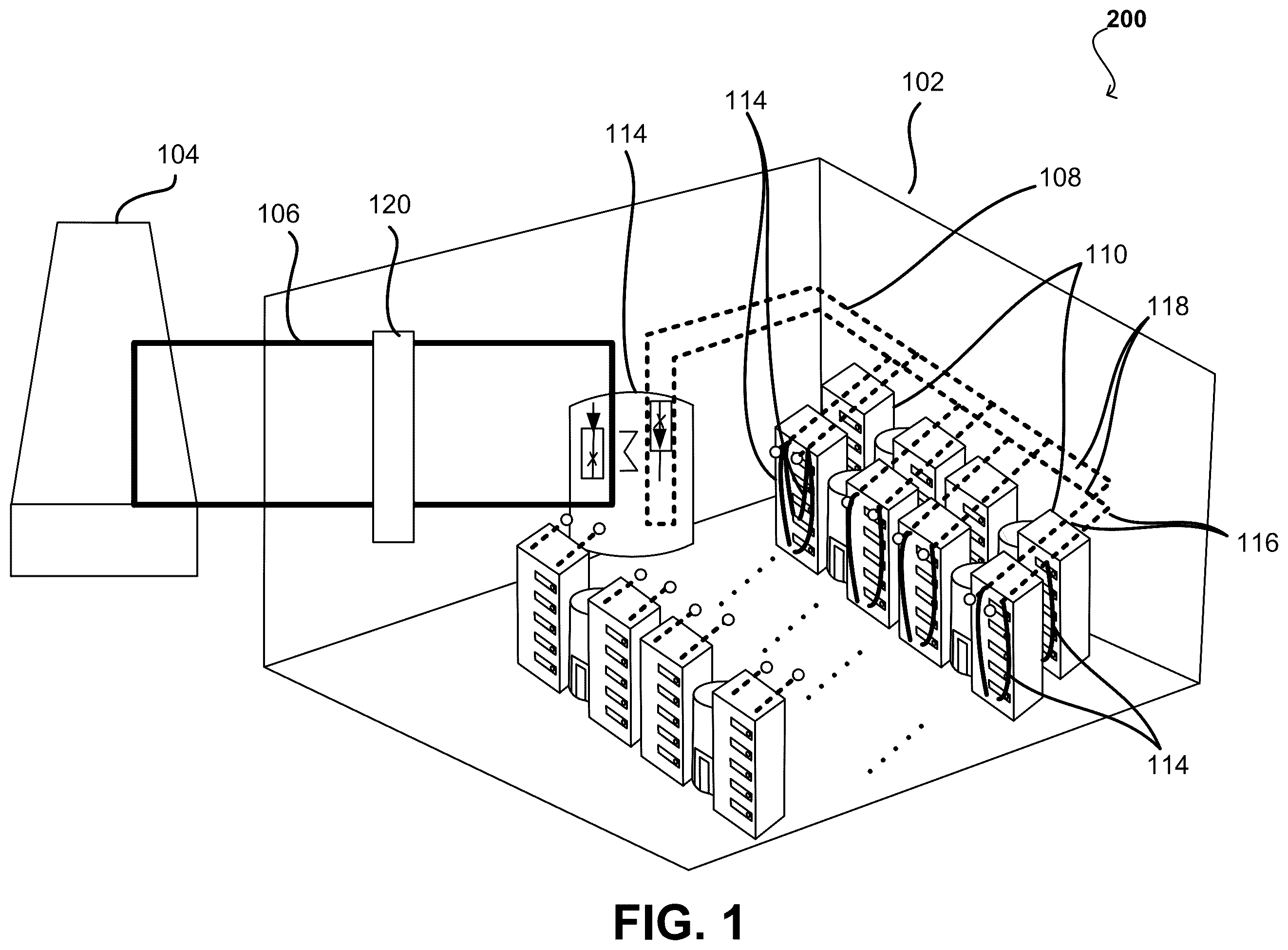 Patent US12174602 — Intelligent server-level testing of datacenter cooling systems — Figure 1