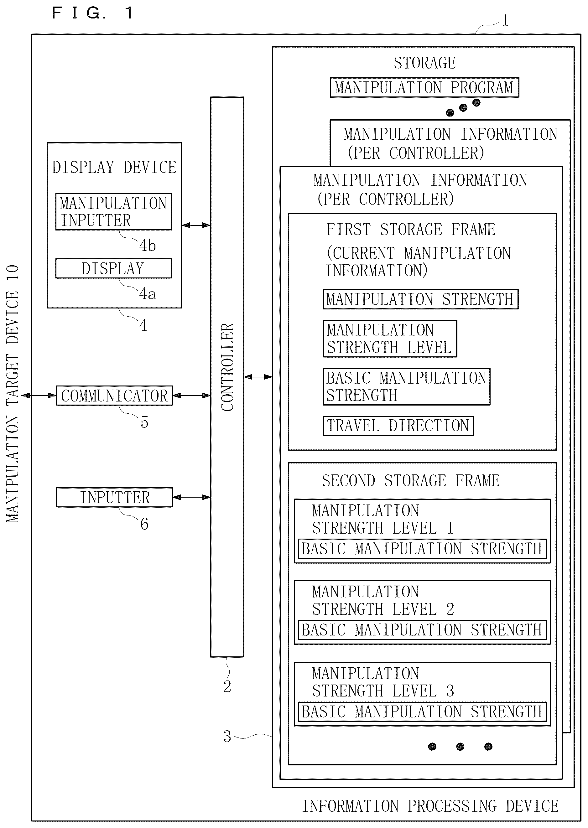 Patent US12174625 Figure 1 – Non-transitory computer readable medium storing program for manipulating manipulation target device